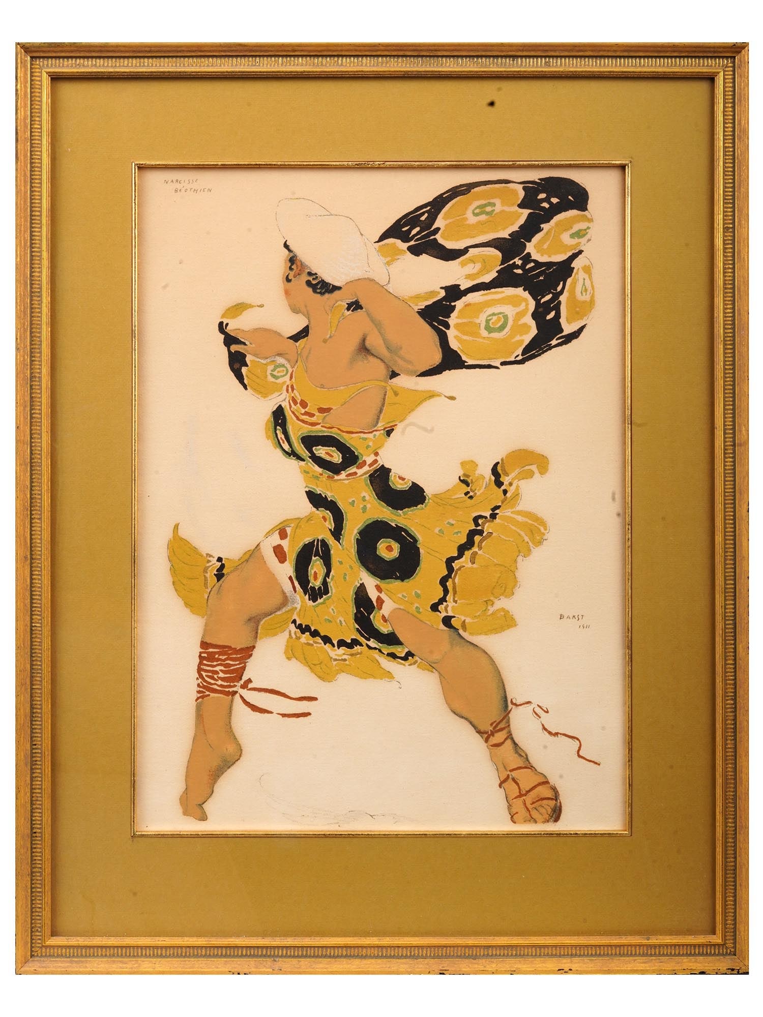 RUSSIAN COSTUME DESIGN SILKSCREEN BY LEON BAKST (1 of 7)
