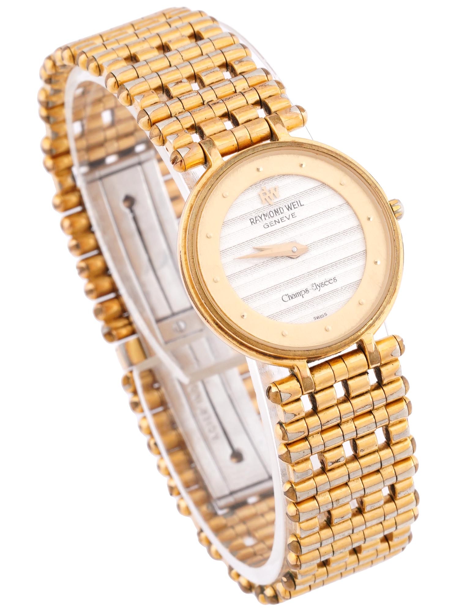 VINTAGE RAYMOND WEIL CHAMPS ELYSEES 18K GOLD WATCH (1 of 6)