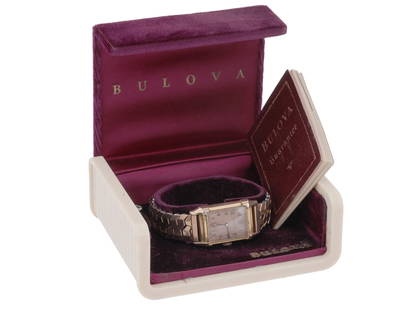 VINTAGE BULOVA EXCELLENCY 14K GOLD FILLED WRIST WATCH: A vintage Bulova Excellency 14k gold filled mens wrist watch. This timepiece exudes timeless elegance and sophistication with its exquisite 14k gold filled case, exemplifying the quality and attention