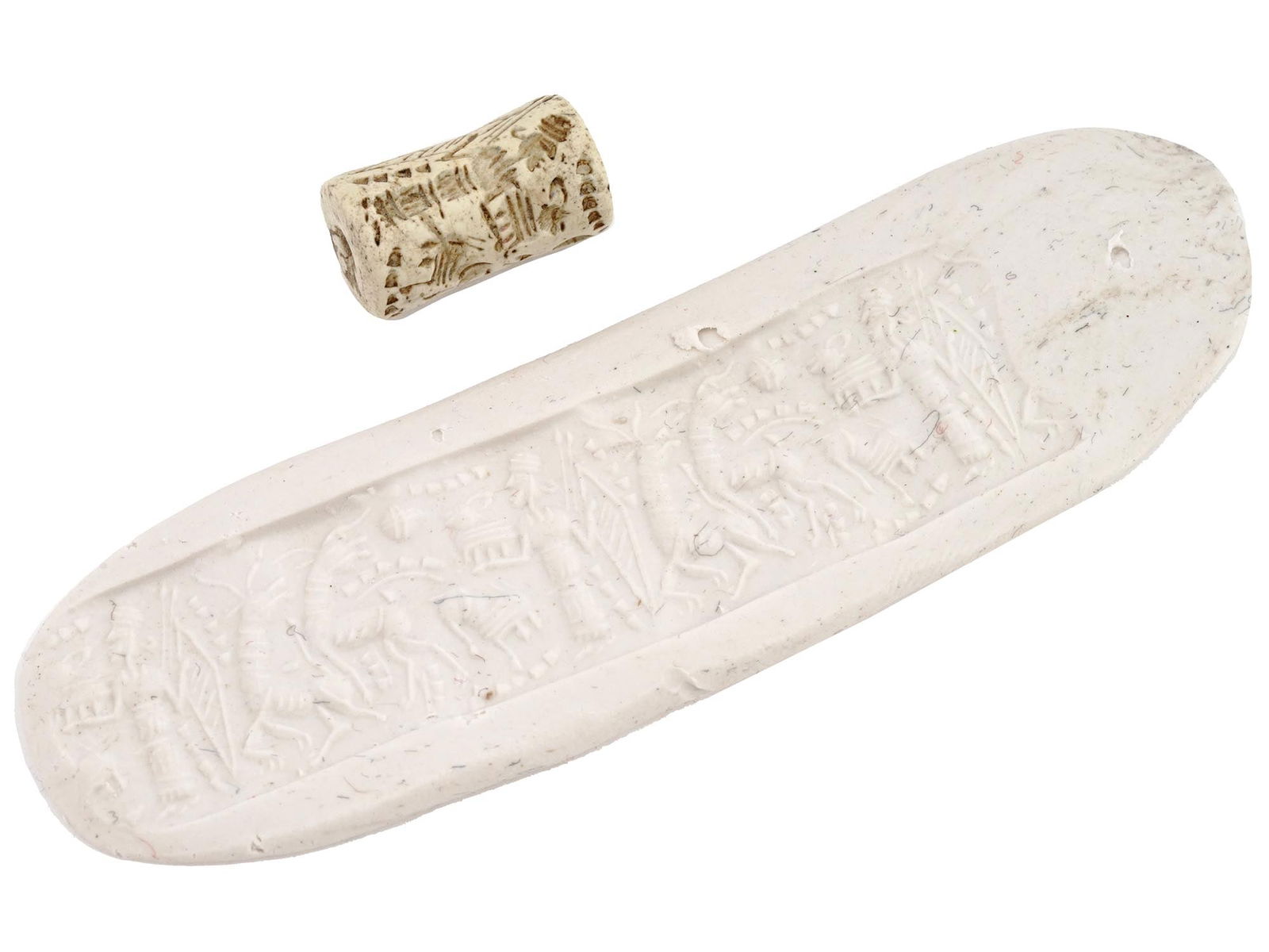 ANCIENT MIDDLE EASTERN CARNELIAN AGATE CYLINDER SEAL (1 of 7)