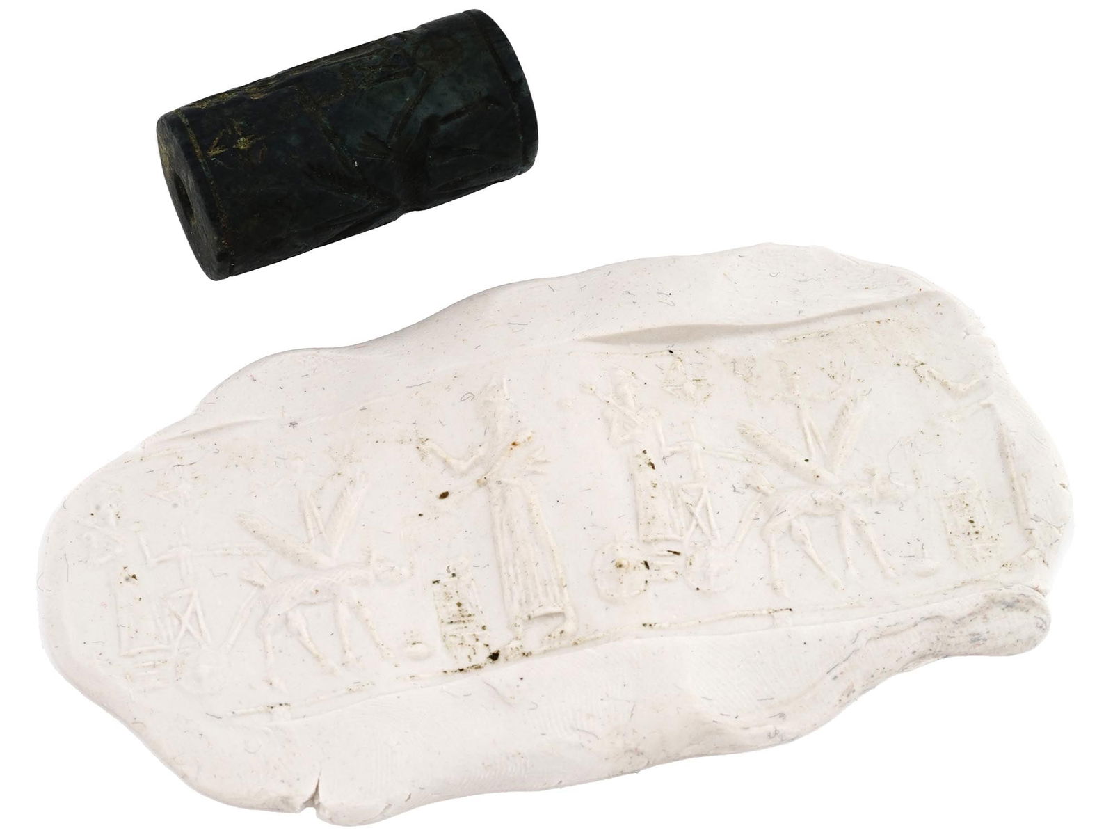 ANCIENT MIDDLE EASTERN CARNELIAN AGATE CYLINDER SEAL (1 of 8)