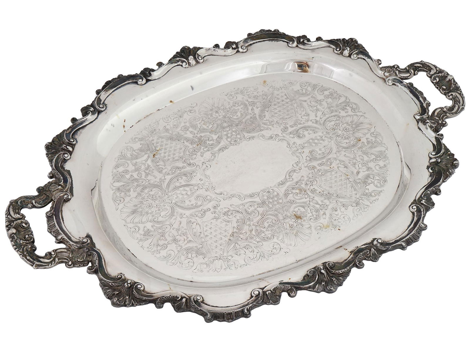 MIDCENT BRISTOL SILVER PLATE BY POOL SERVING TRAY (1 of 6)