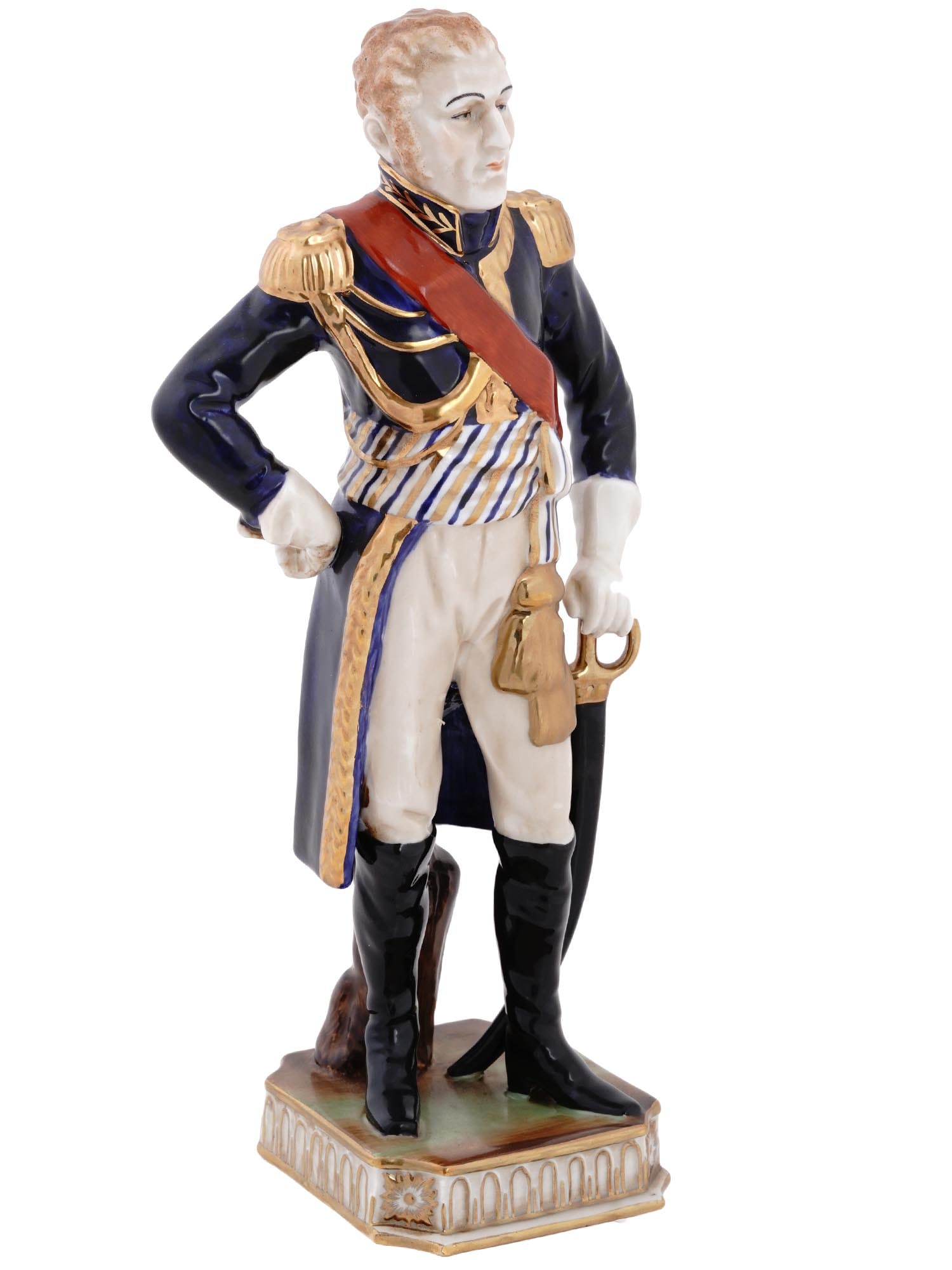 FRENCH SEVRES NAPOLEON ANDRE MASSENA PORCELAIN FIGURE (1 of 8)