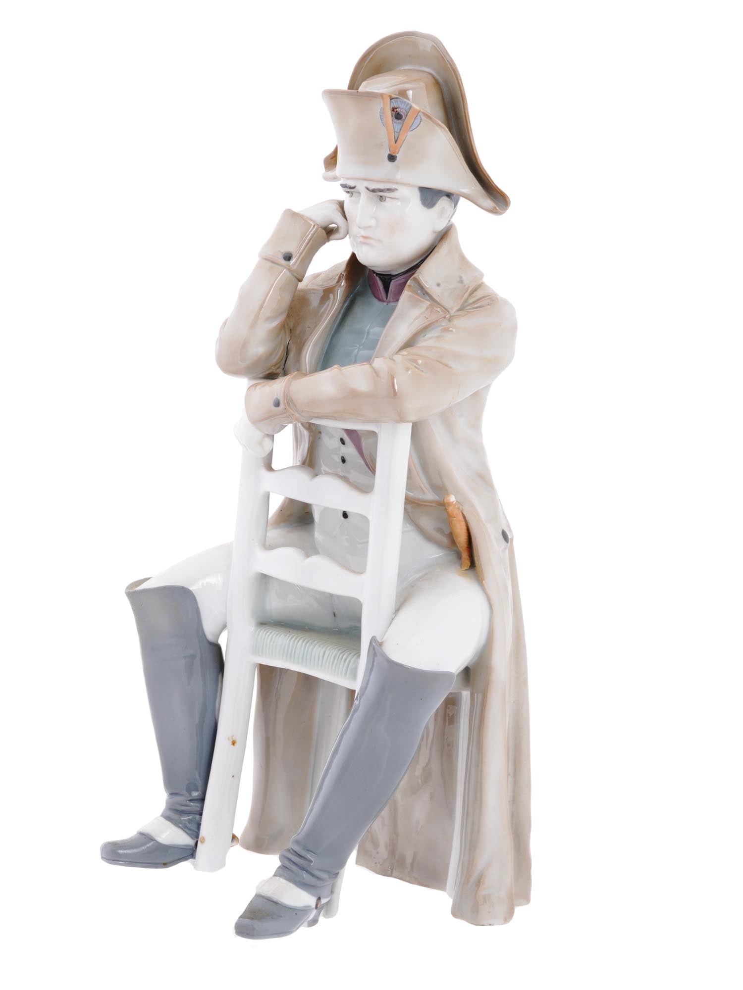 GERMAN PORCELAIN EMPEROR NAPOLEON MILITARY FIGURE (1 of 10)