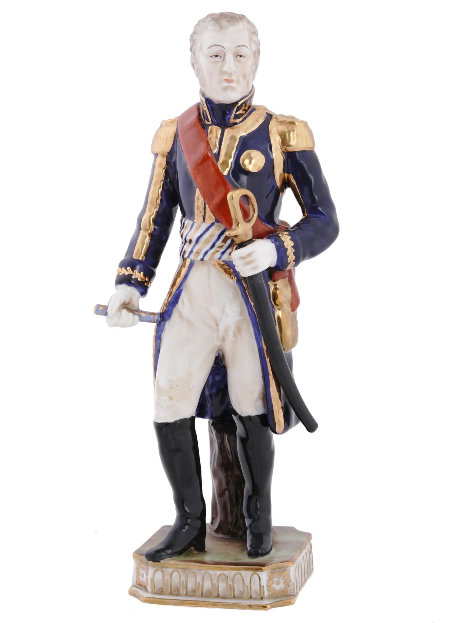 FRENCH SEVRES NAPOLEON ANDRE MASSENA PORCELAIN FIGURE (1 of 8)