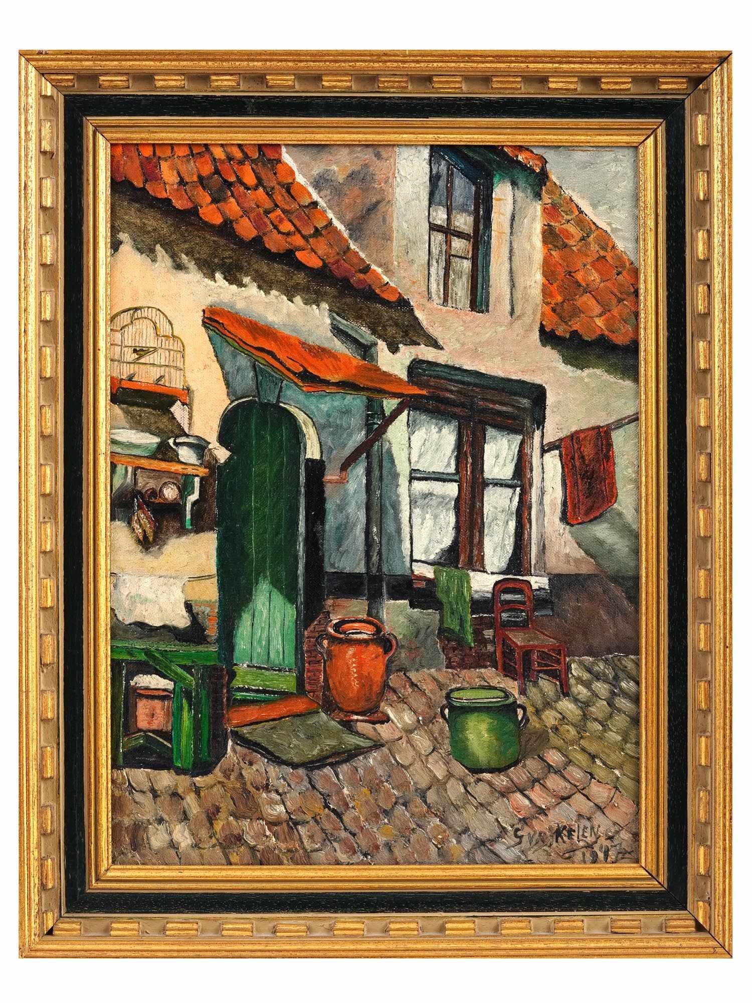 RURAL OIL PAINTING SIGNED BY GERY VAN DER KELEN (1 of 4)