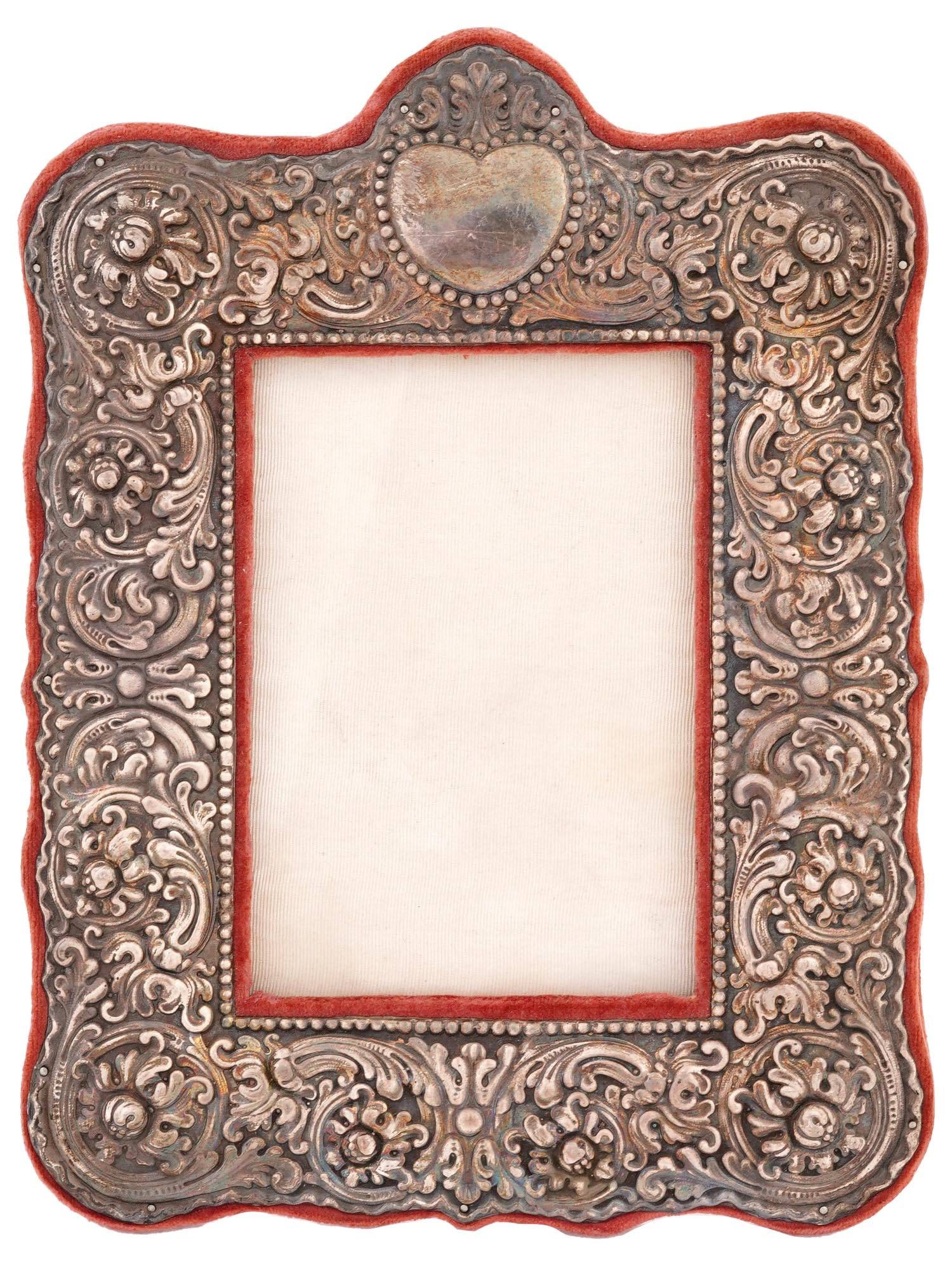 ANTIQUE STERLING SILVER STANDING PICTURE FRAME (1 of 7)