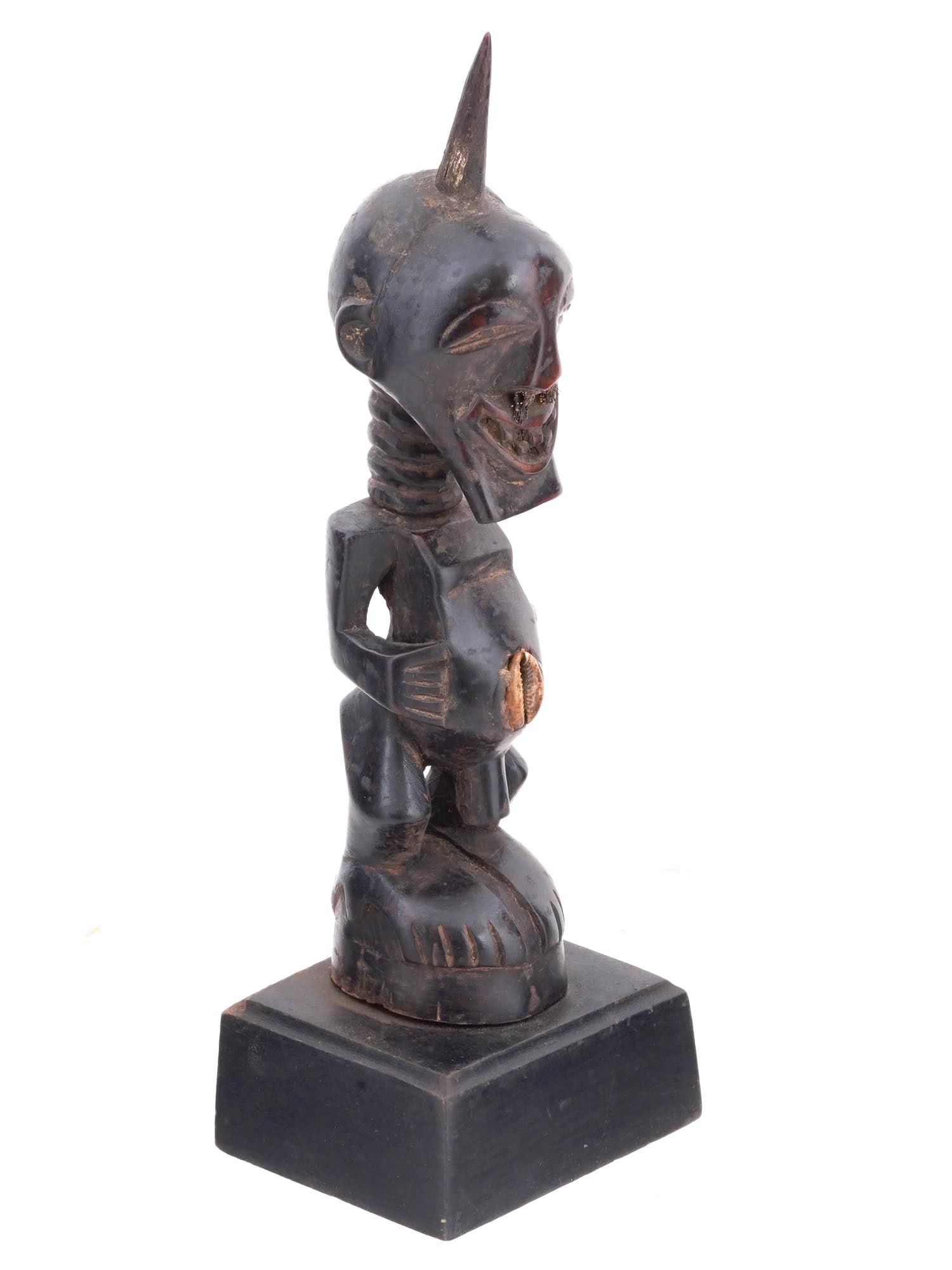 SMALL CENTRAL AFRICAN CONGO SONGWE CARVED WOOD FETISH (1 of 8)