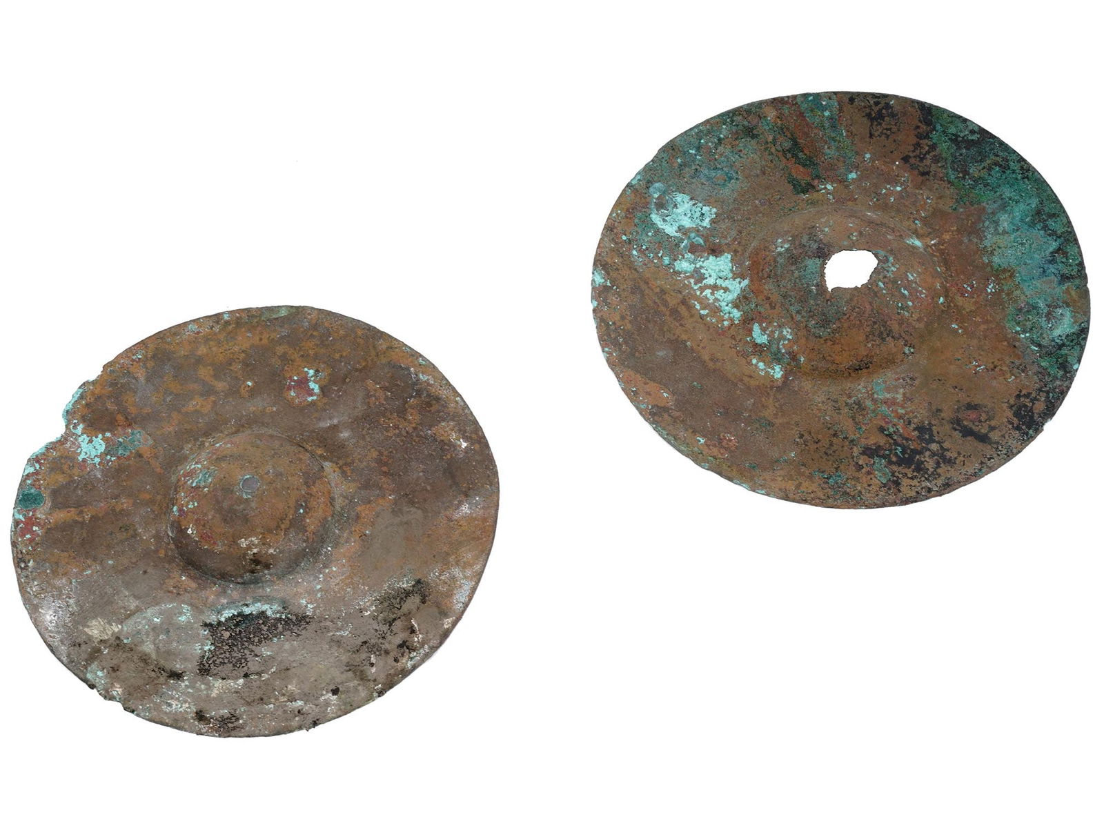 PAIR OF ANCIENT ROMAN CYMBALS MUSICAL INSTRUMENT (1 of 5)