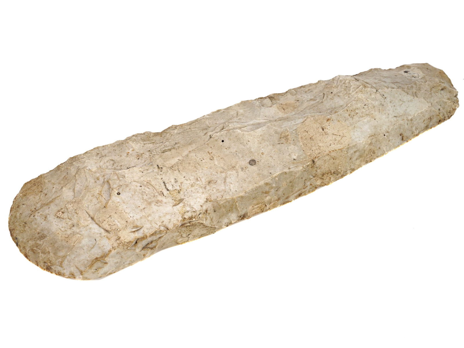 BRONZE AGE THICK DOUBLE EDGED FLINT AXE DENMARK (1 of 10)