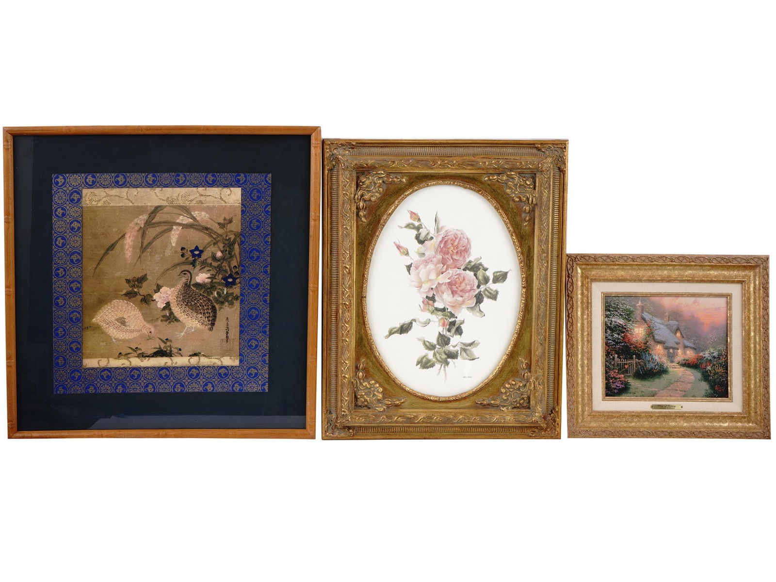 THEE VINTAGE COLOR PRINTS SIGNED AND FRAMED (1 of 9)