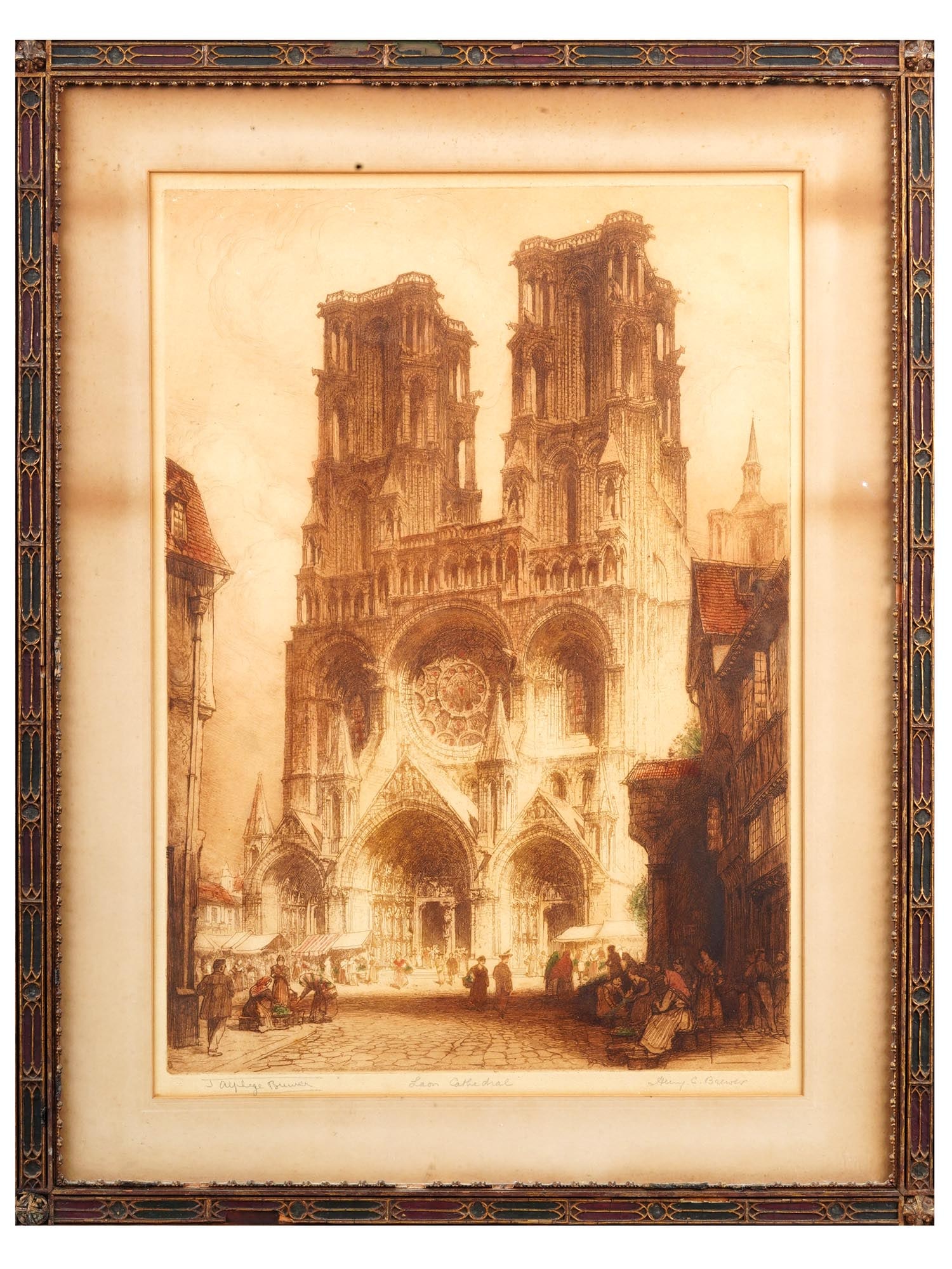 NOTRE DAME DE PARIS ETCHING BY JAMES AND HENRY BREWER (1 of 4)