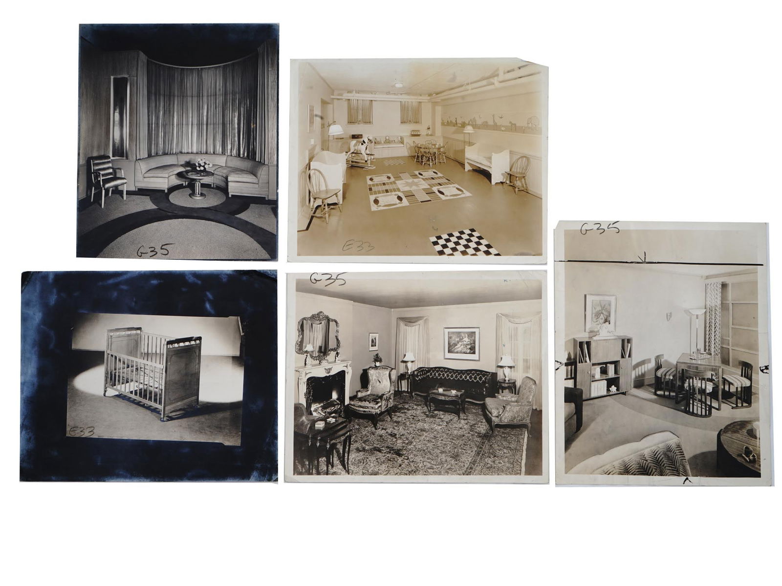 1930S AMERICAN INTERIOR DESIGN PHOTOGRAPHS SIGNED (1 of 6)