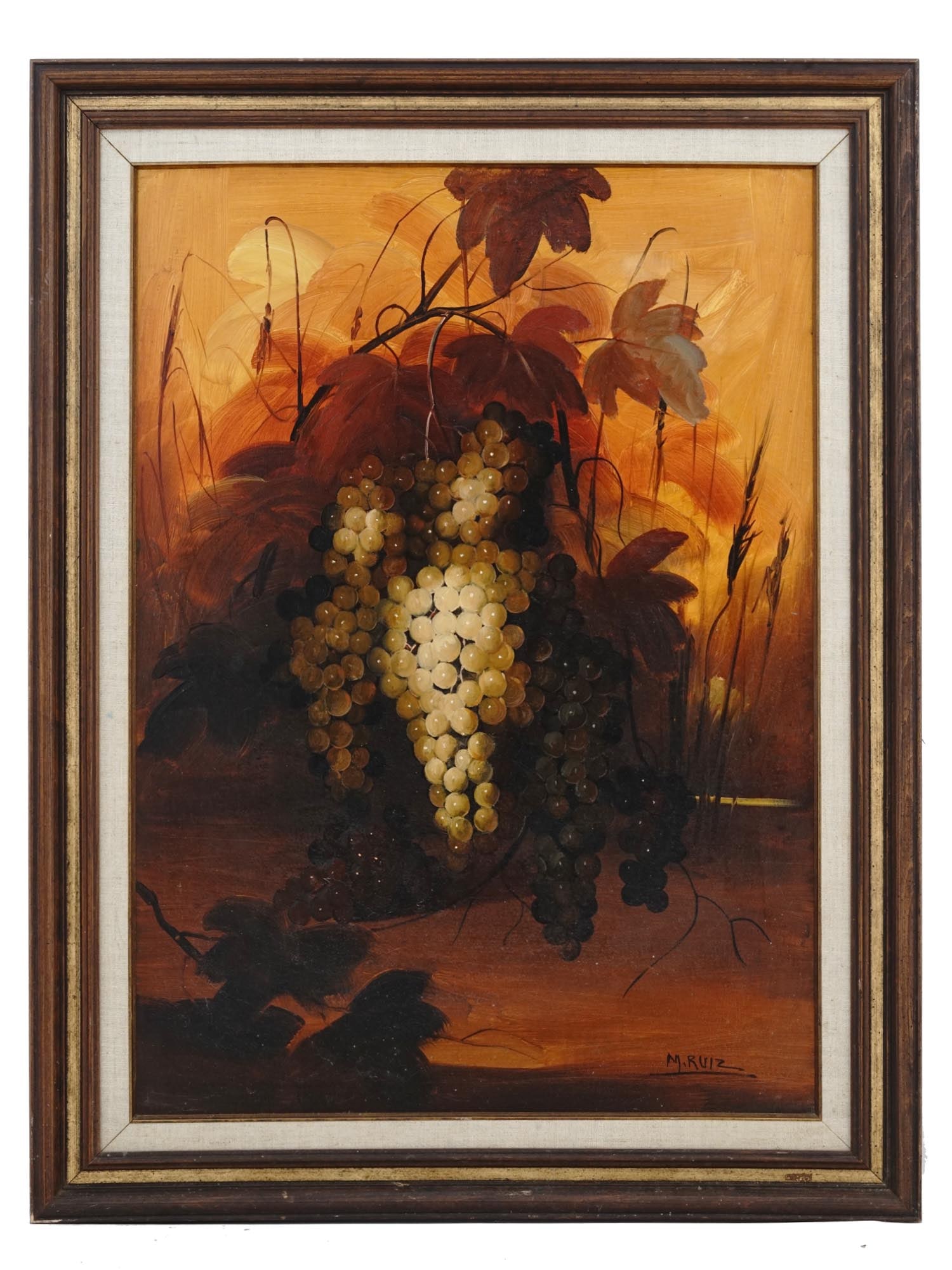 SPANISH STILL LIFE OIL PAINTING BY MANUEL M RUIZ (1 of 4)