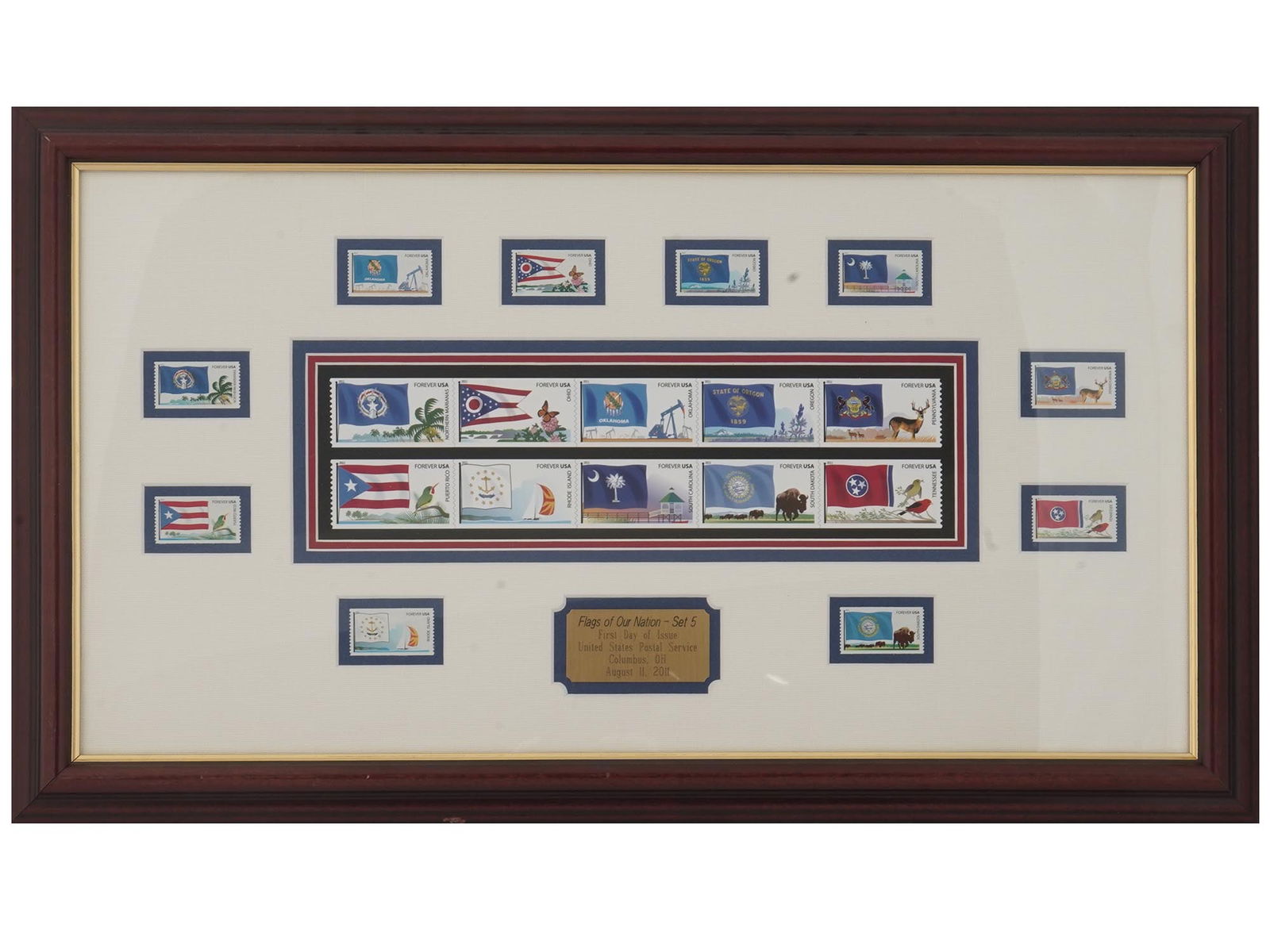 AMERICAN FLAGS OF OUR NATION POSTAGE STAMPS SET (1 of 5)