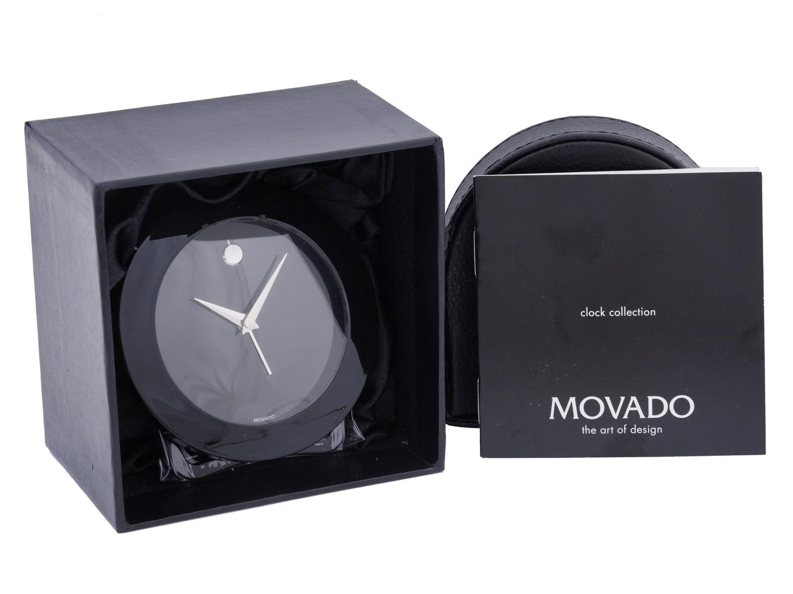 MOVADO TRAVEL ALARM CLOCK WITH ORIGINAL CASE (1 of 9)