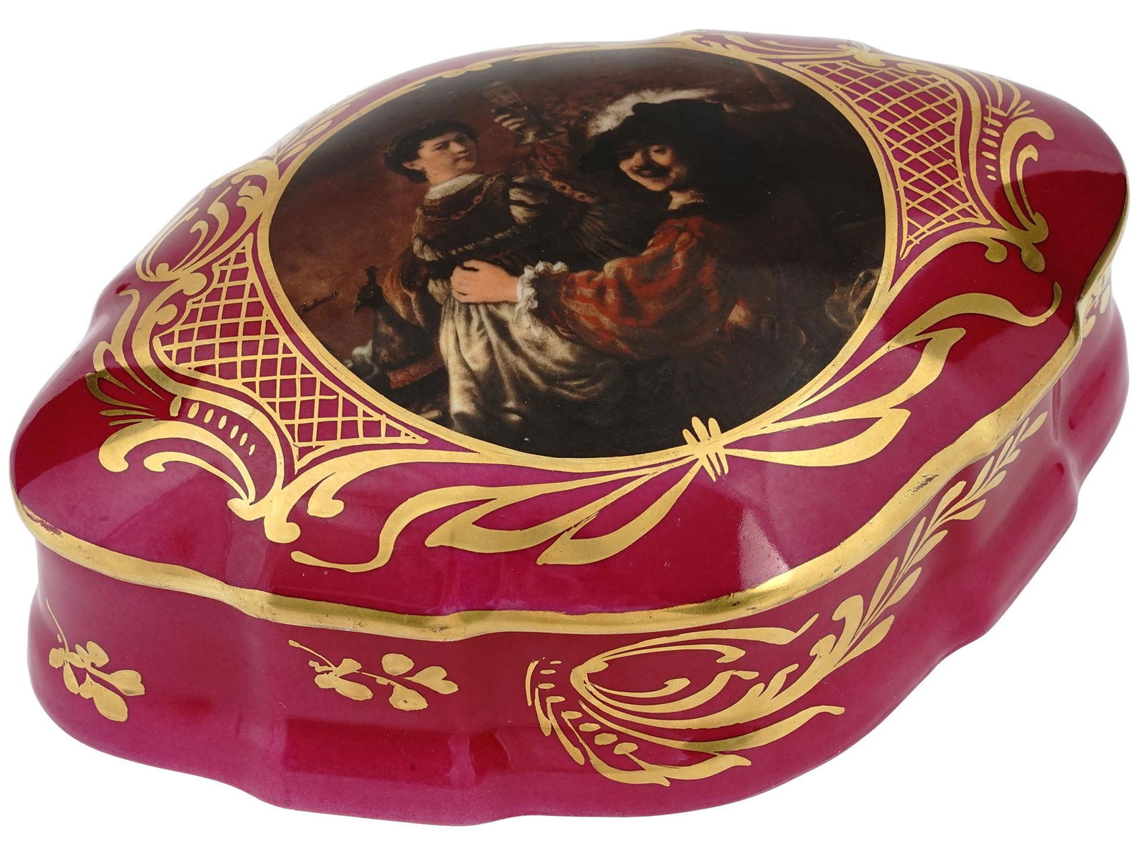 MINIATURE FRENCH LIMOGES HAND ENAMEL PORCELAIN BOX (1 of 8)