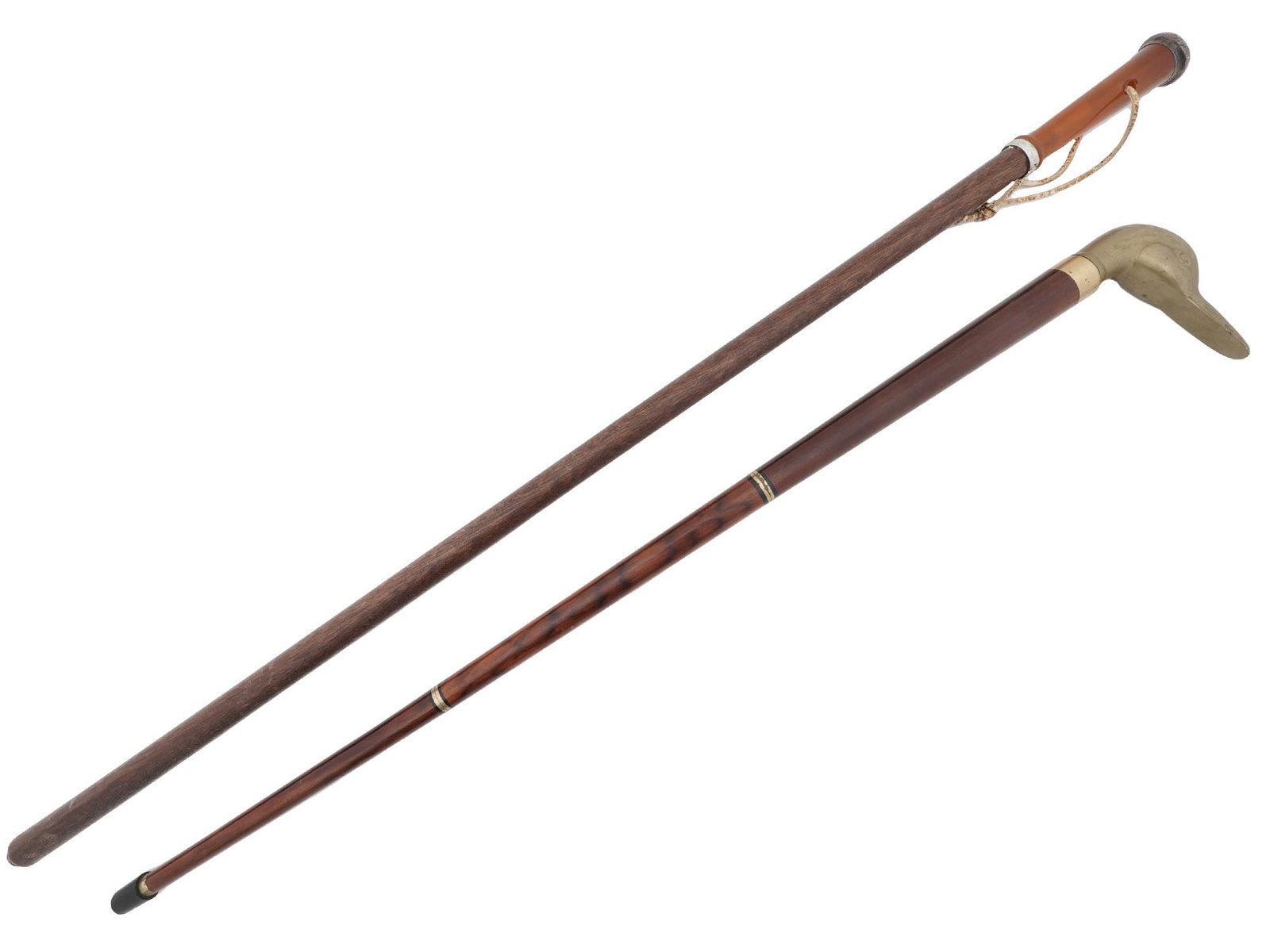 VINTAGE SOVIET ERA WALKING CANE AND TIPPLER CANE (1 of 7)