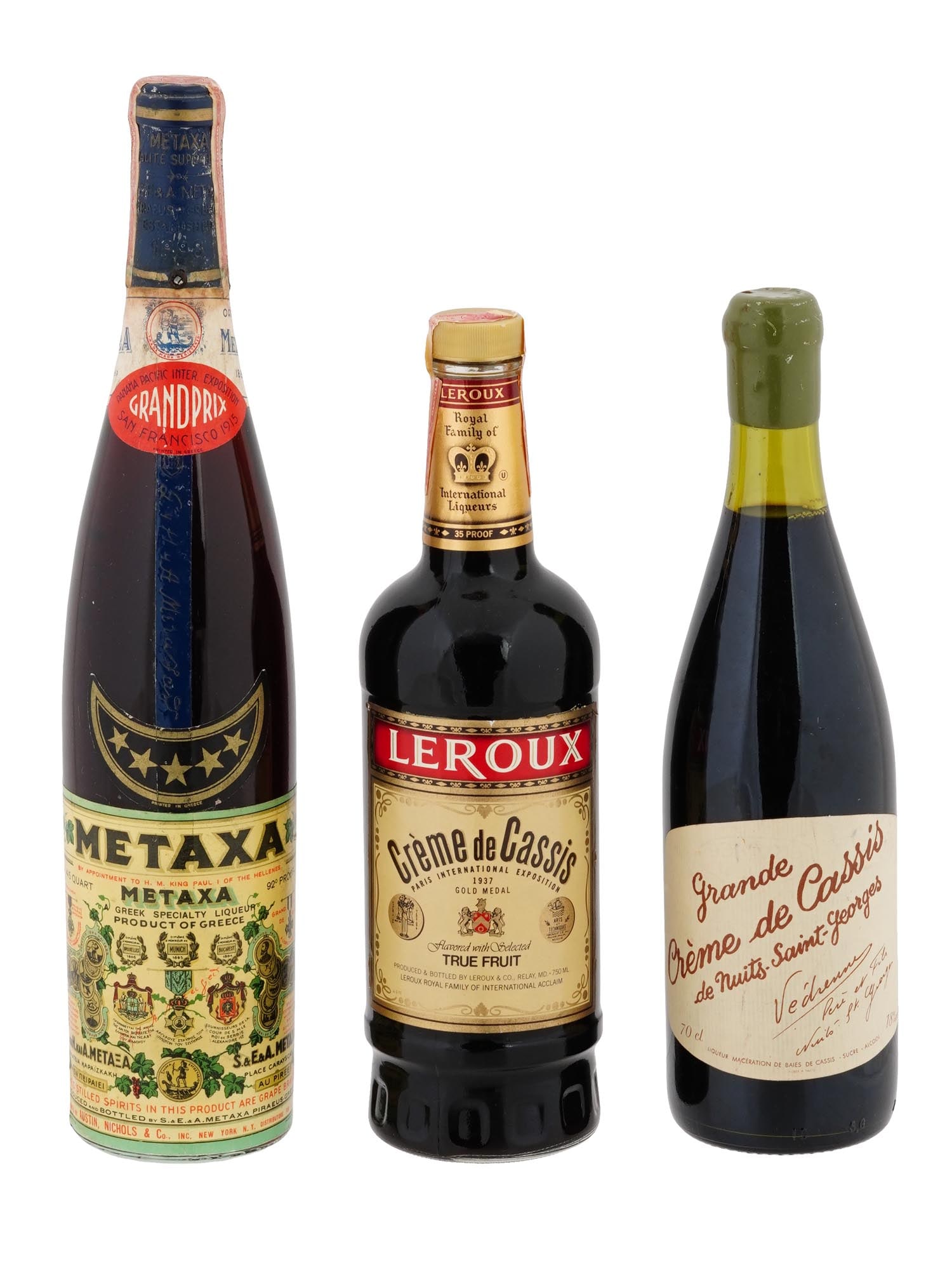 COLLECTION OF ALCOHOL DRINKS IN VINTAGE BOTTLES (1 of 4)