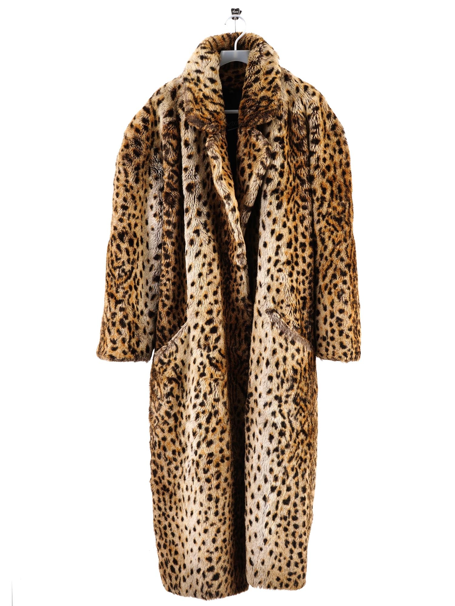 VINTAGE ENGLISH SHAYTOON LEOPARD DESIGN FAUX FUR COAT (1 of 8)