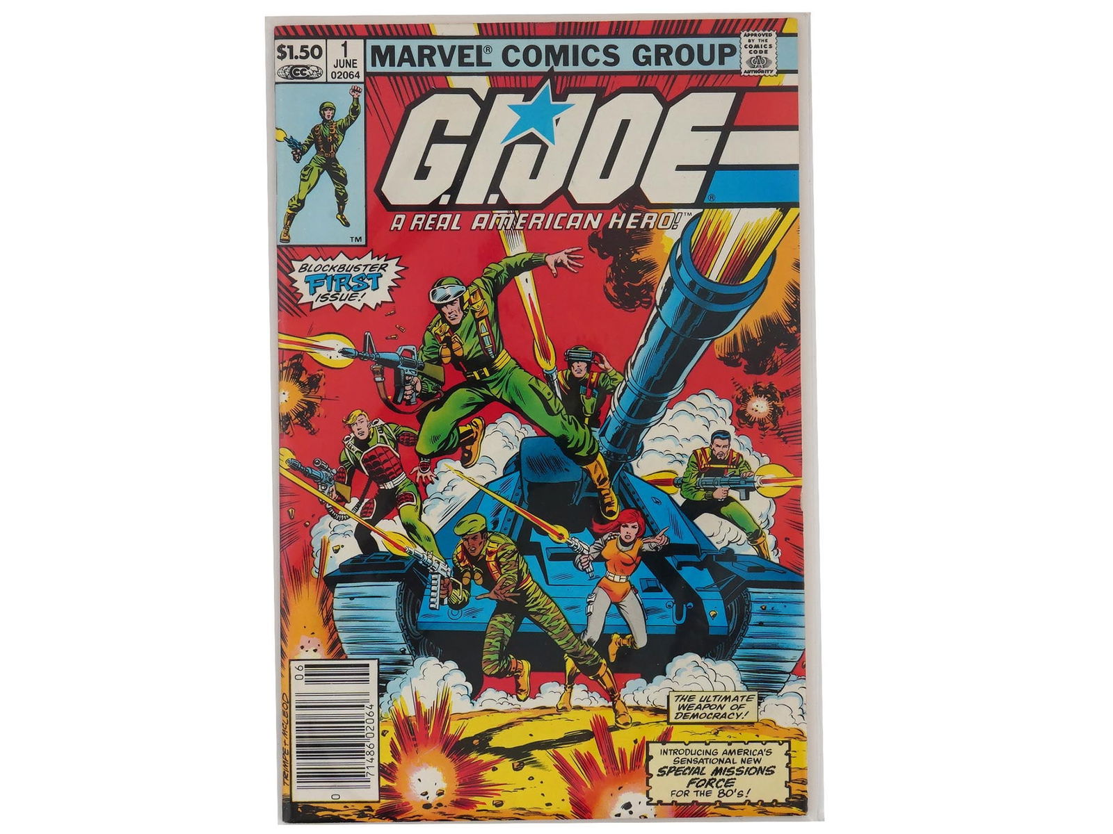 MARVEL G I JOE AMERICAN HERO COMIC BOOK FIRST ISSUE (1 of 2)