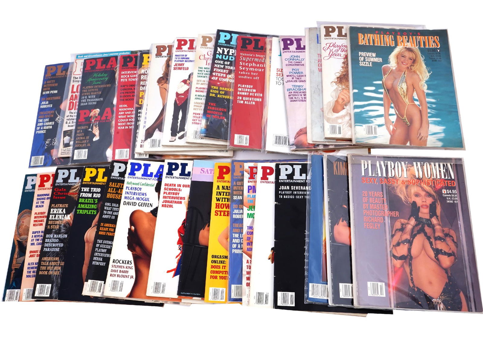 COLLECTION OF VINTAGE PLAYBOY MAGAZINE ISSUES 1990S (1 of 9)