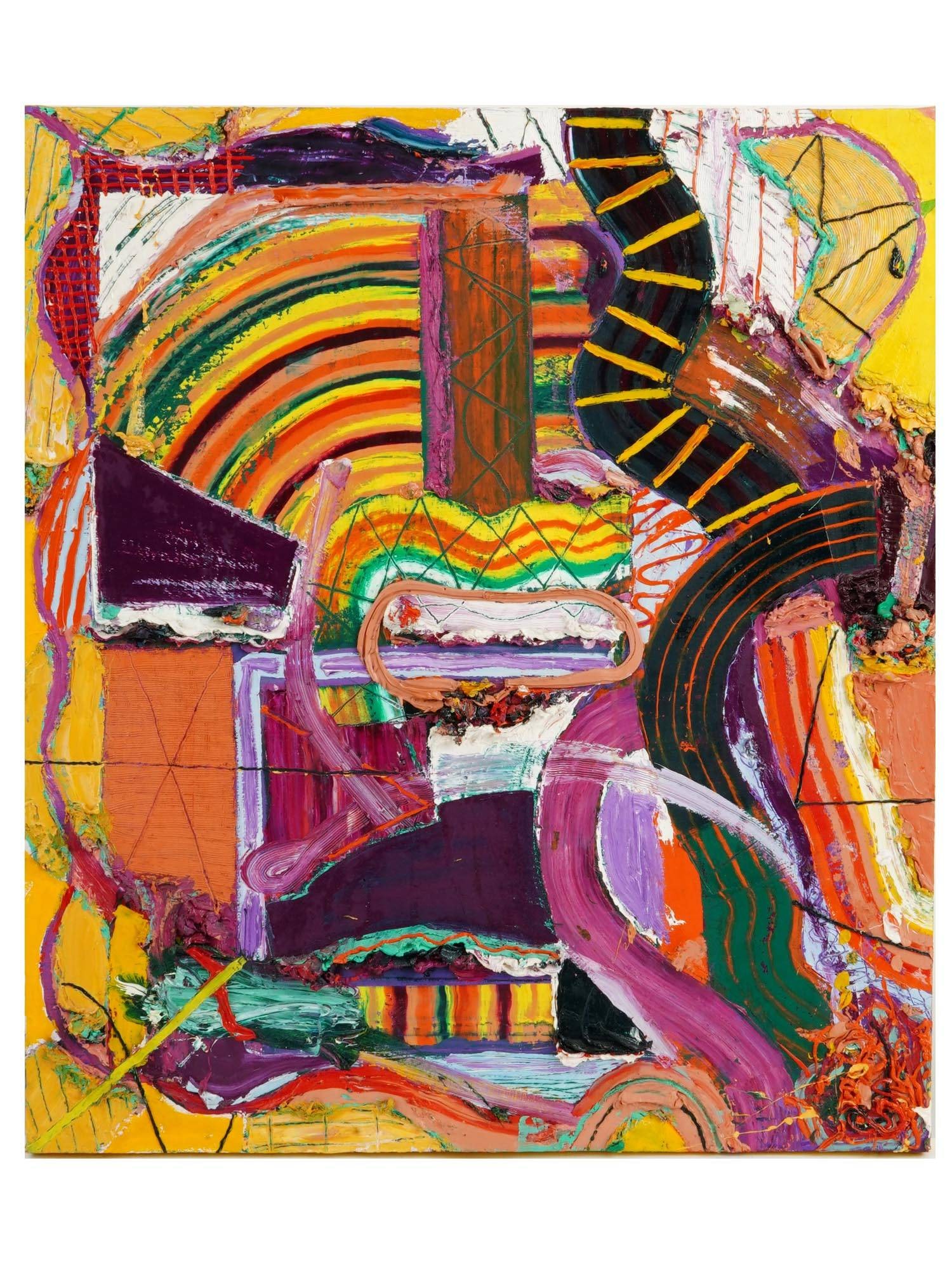 AMERICAN ABSTRACT ACRYLIC PAINTING BY ALAN VAN EVERY (1 of 6)