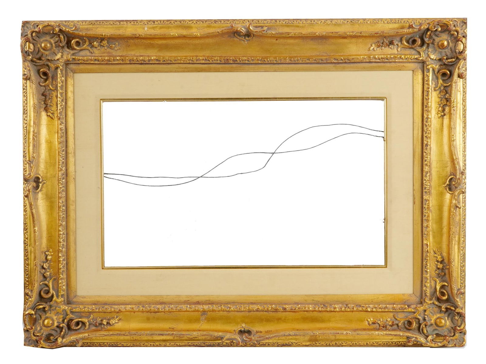 ANTIQUE RECTANGULAR FORM EDWARDIAN GILT WOOD FRAME (1 of 6)