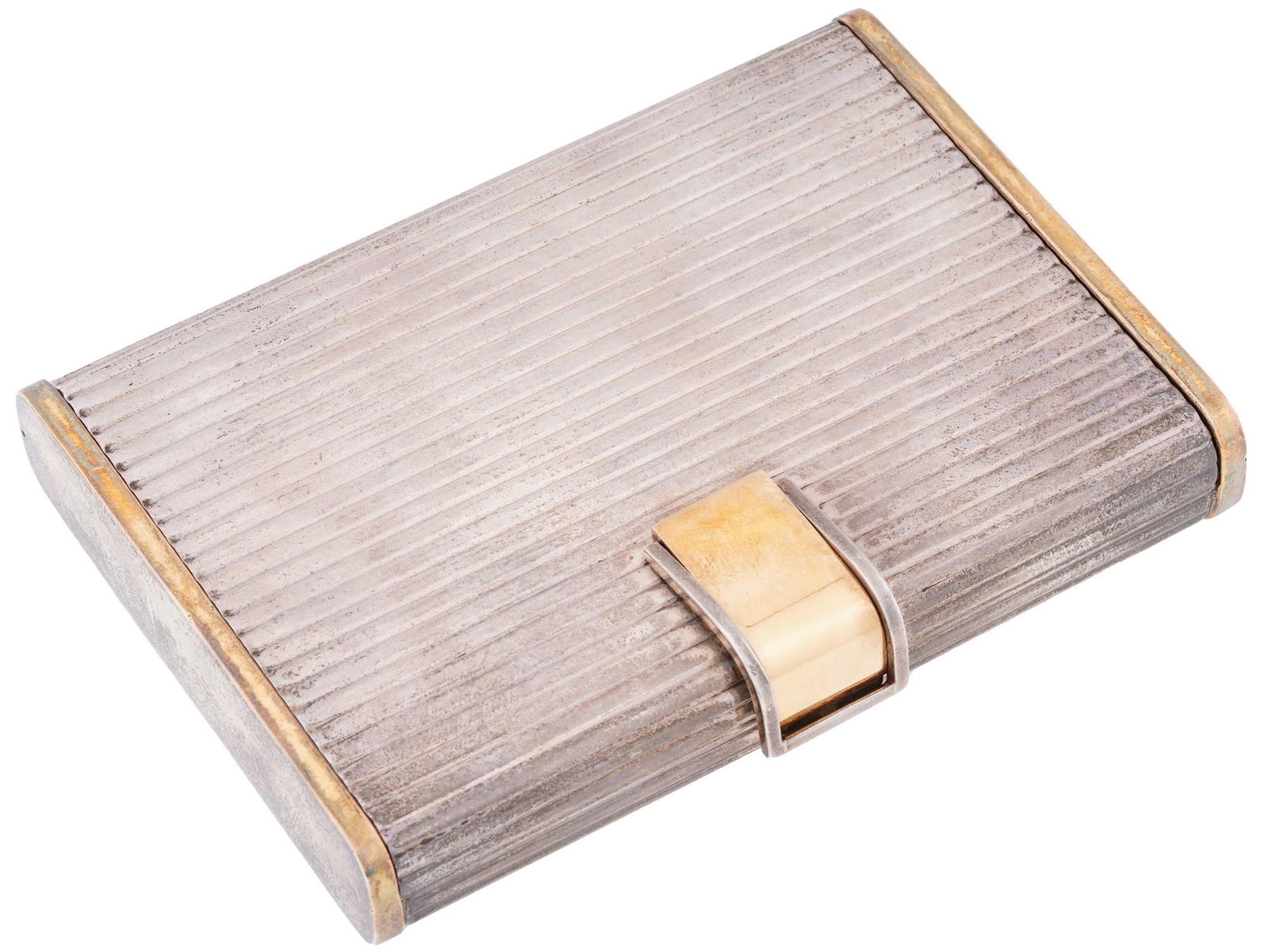 ANTIQUE 1920 SILVER ART DECO CIGARETTE CASE (1 of 10)