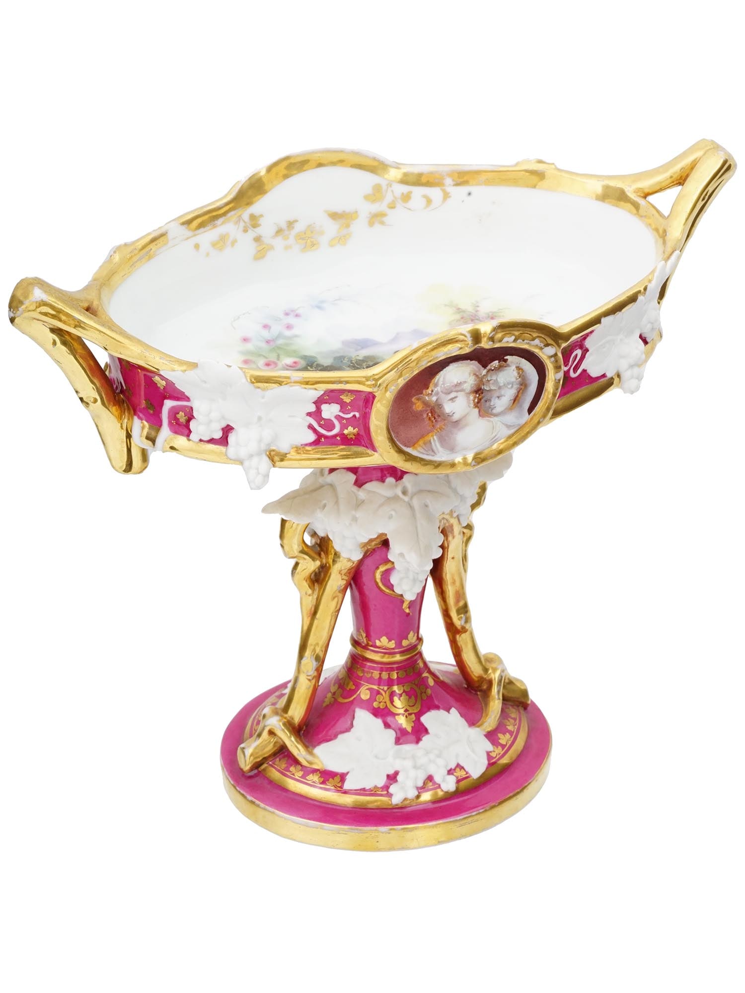 ANTIQUE FRENCH CENTERPIECE ATTR TO JACOB PETITE 19TH C (1 of 9)