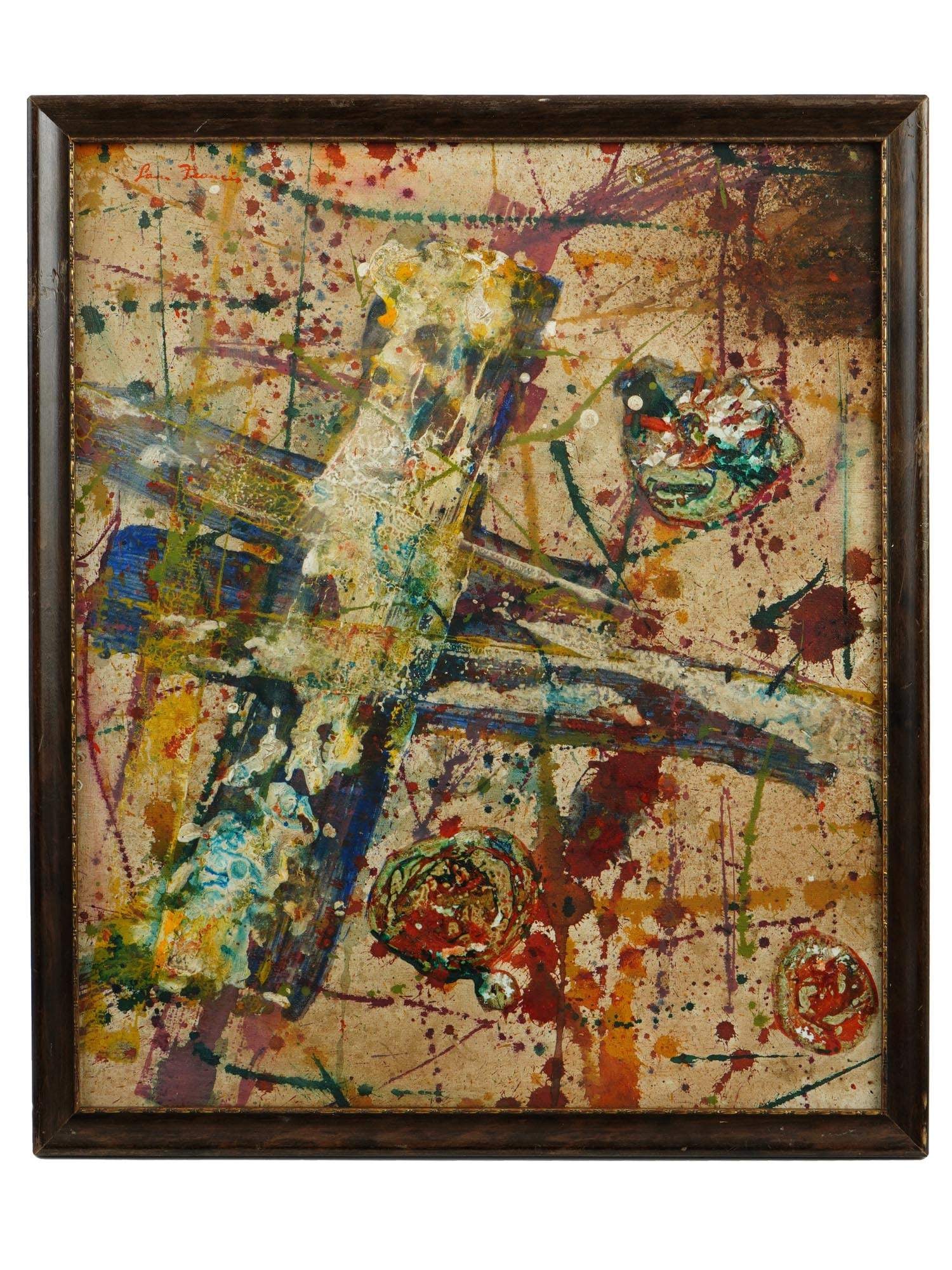 SAM FRANCIS ABSTRACT AMERICAN MIXED MEDIA PAINTING (1 of 6)