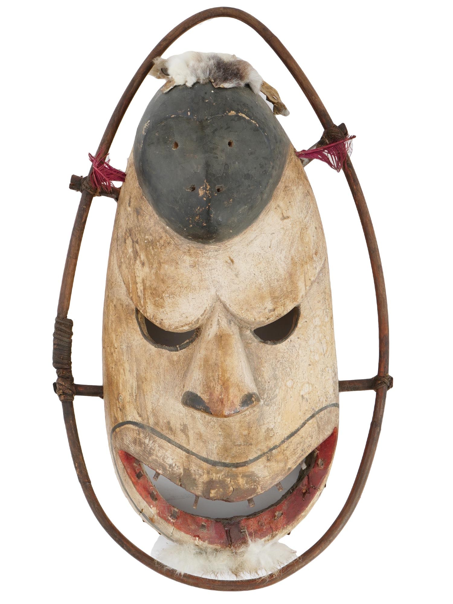 SOUTHWESTERN ALASKAN YUPIK ESKIMO SHAMANS WOODEN MASK (1 of 10)