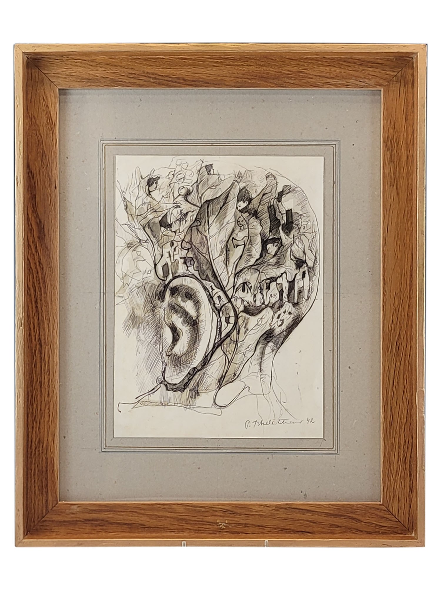 RUSSIAN SURREALIST PAINTING BY PAVEL TCHELITCHEW (1 of 5)