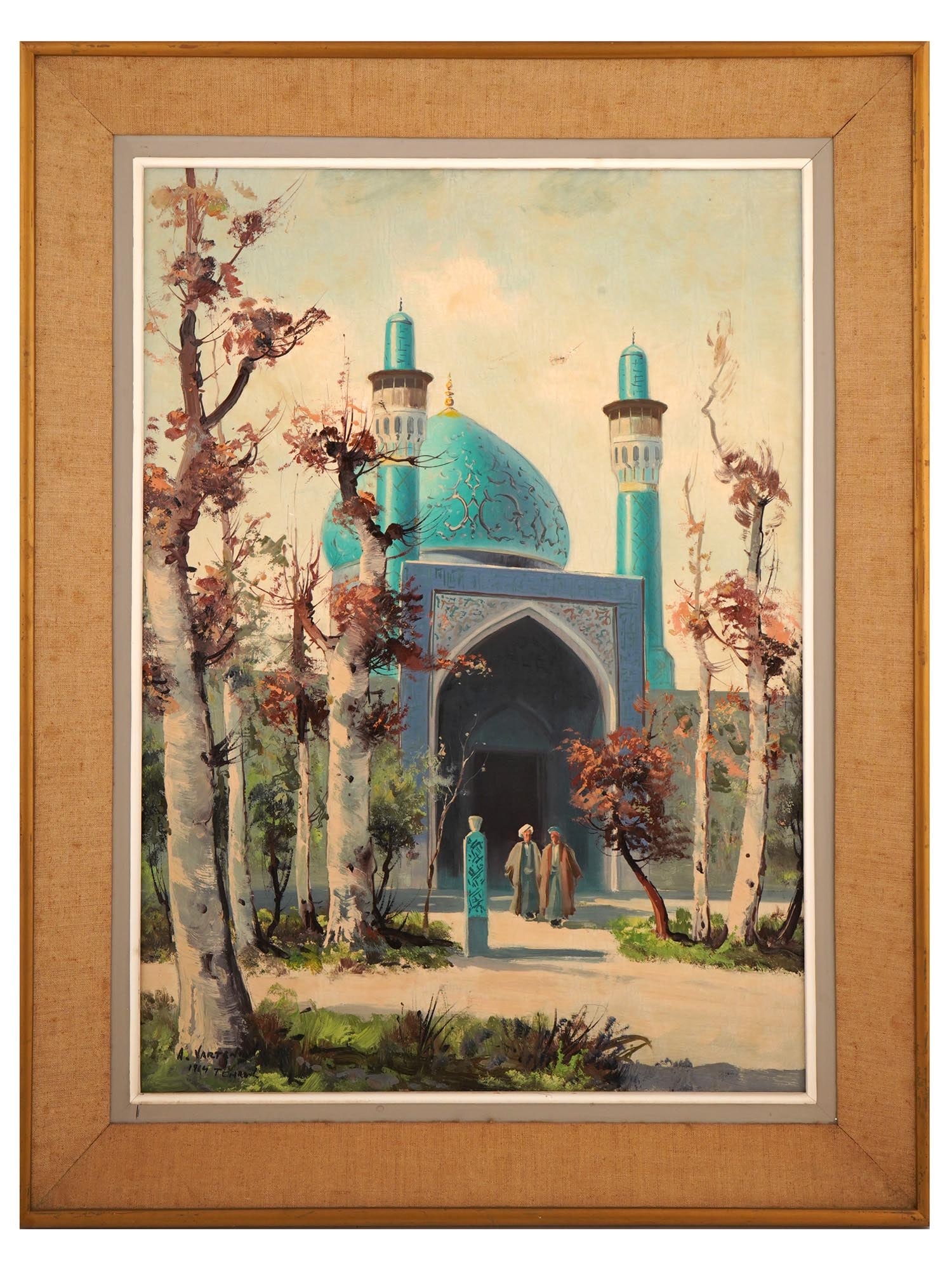 VIEW OF PERSIAN MOSQUE PAINTING BY A. VARTANYAN (1 of 8)