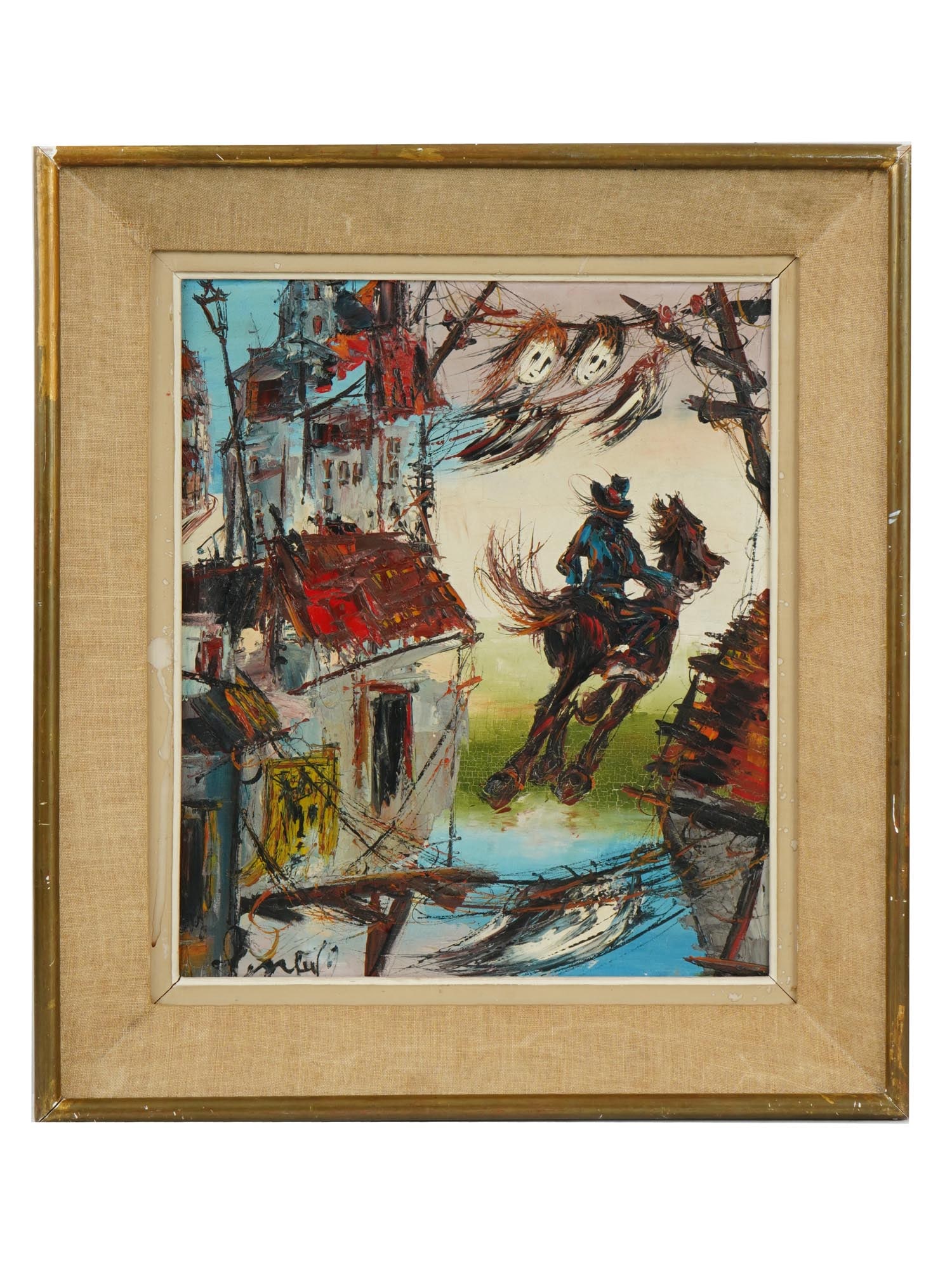 PARIS SCHOOL EXPRESSIONIST OIL PAINTING BY GEN PAUL (1 of 6)