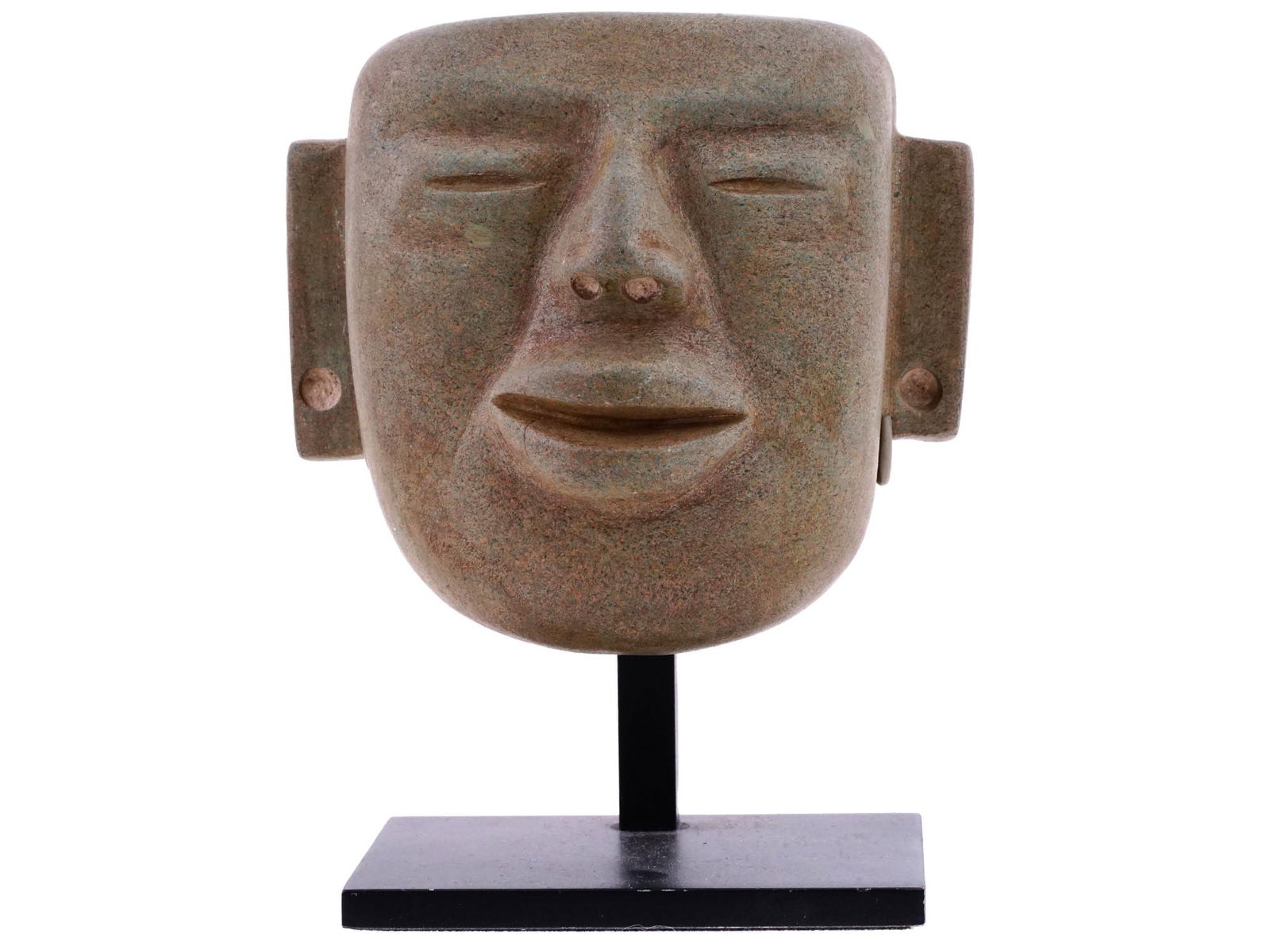 PRE COLUMBIAN AMERICA OLMEC MASK MADE OF STONE (1 of 9)