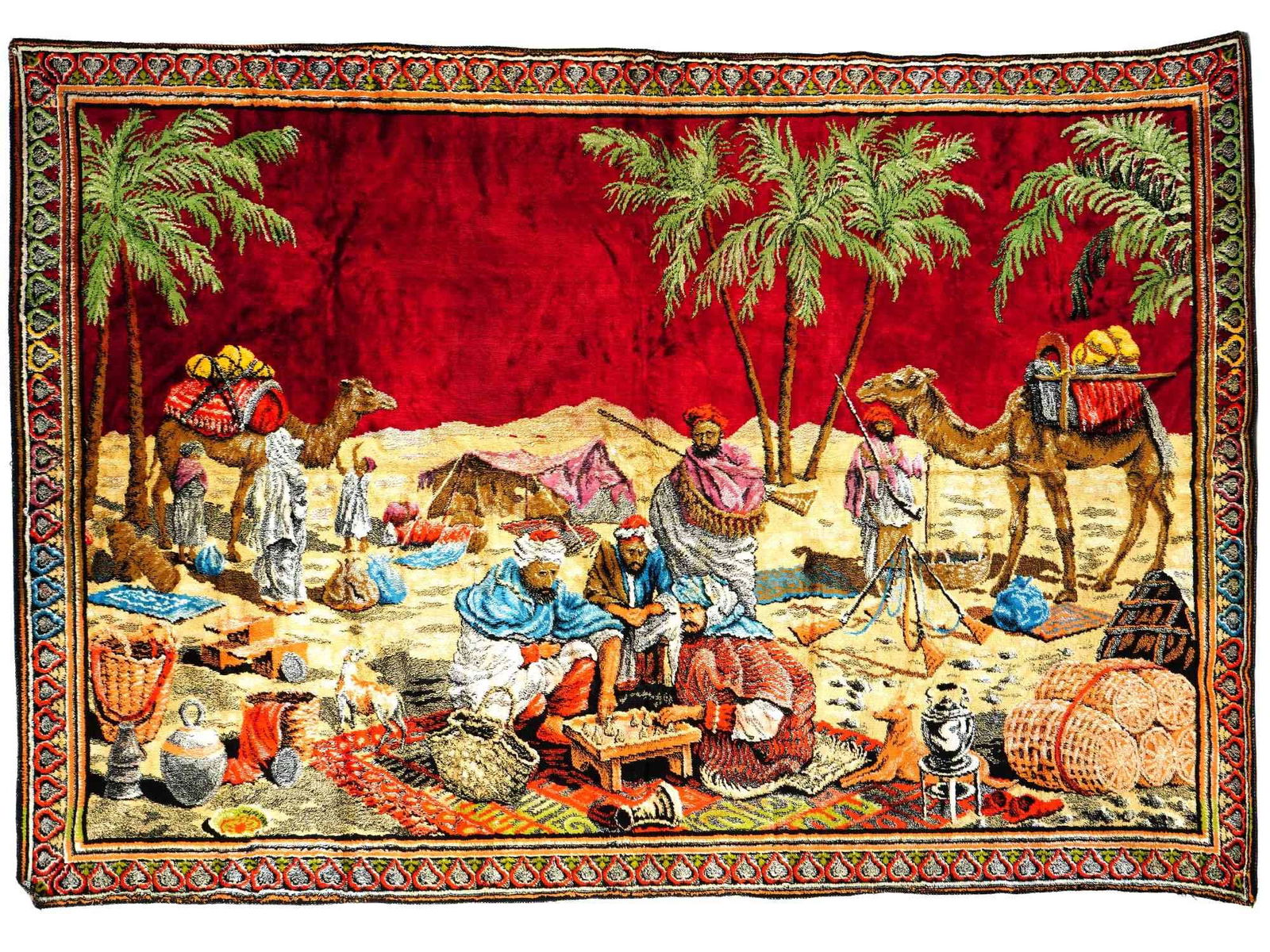 ANTIQUE MIDDLE EASTERN TAPESTRY WALL DECOR RUG (1 of 7)