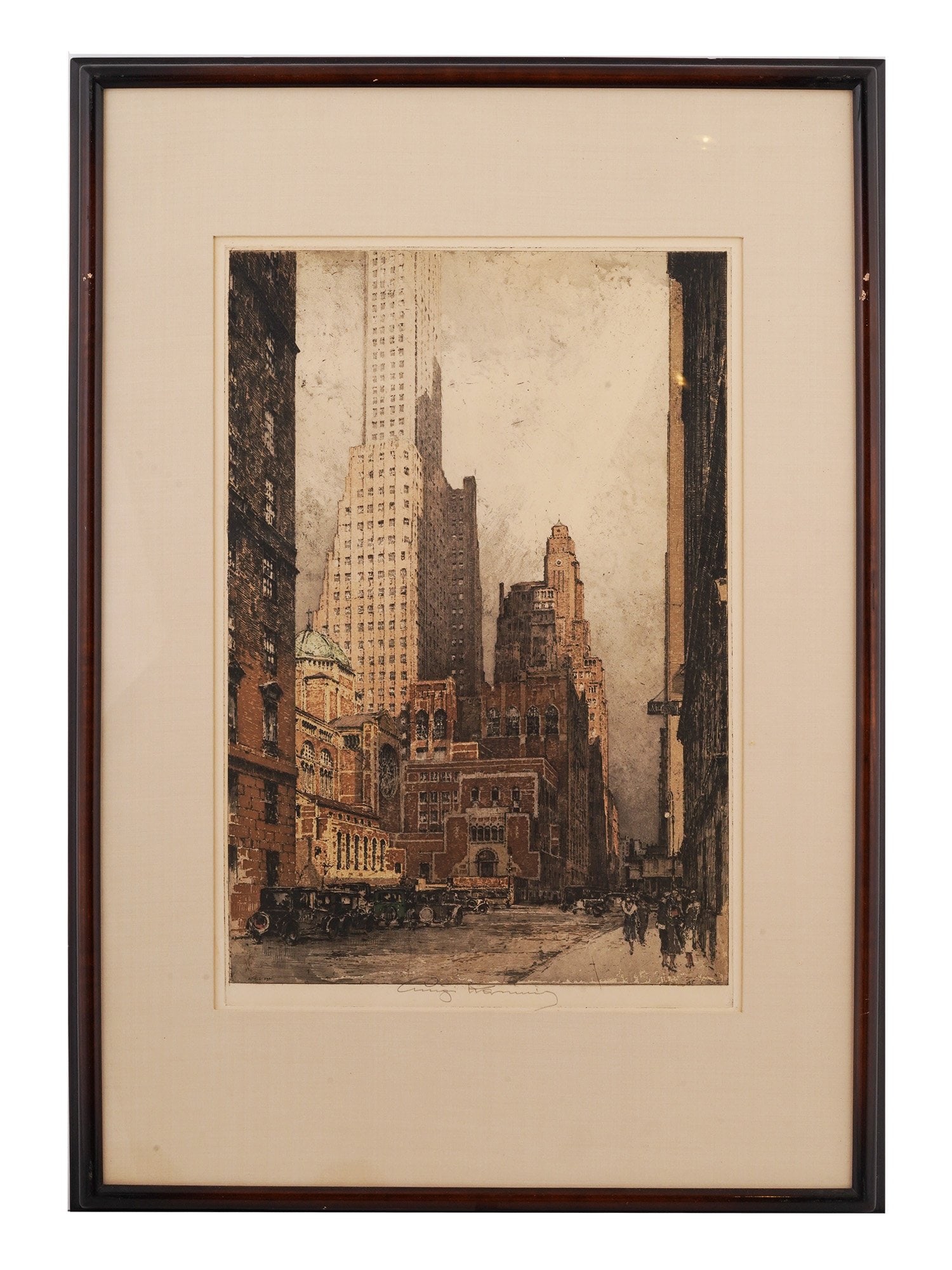 SIGNED ETCHING LUIGI KASIMIR SAINT BARTHOLOMEW 1930 (1 of 8)