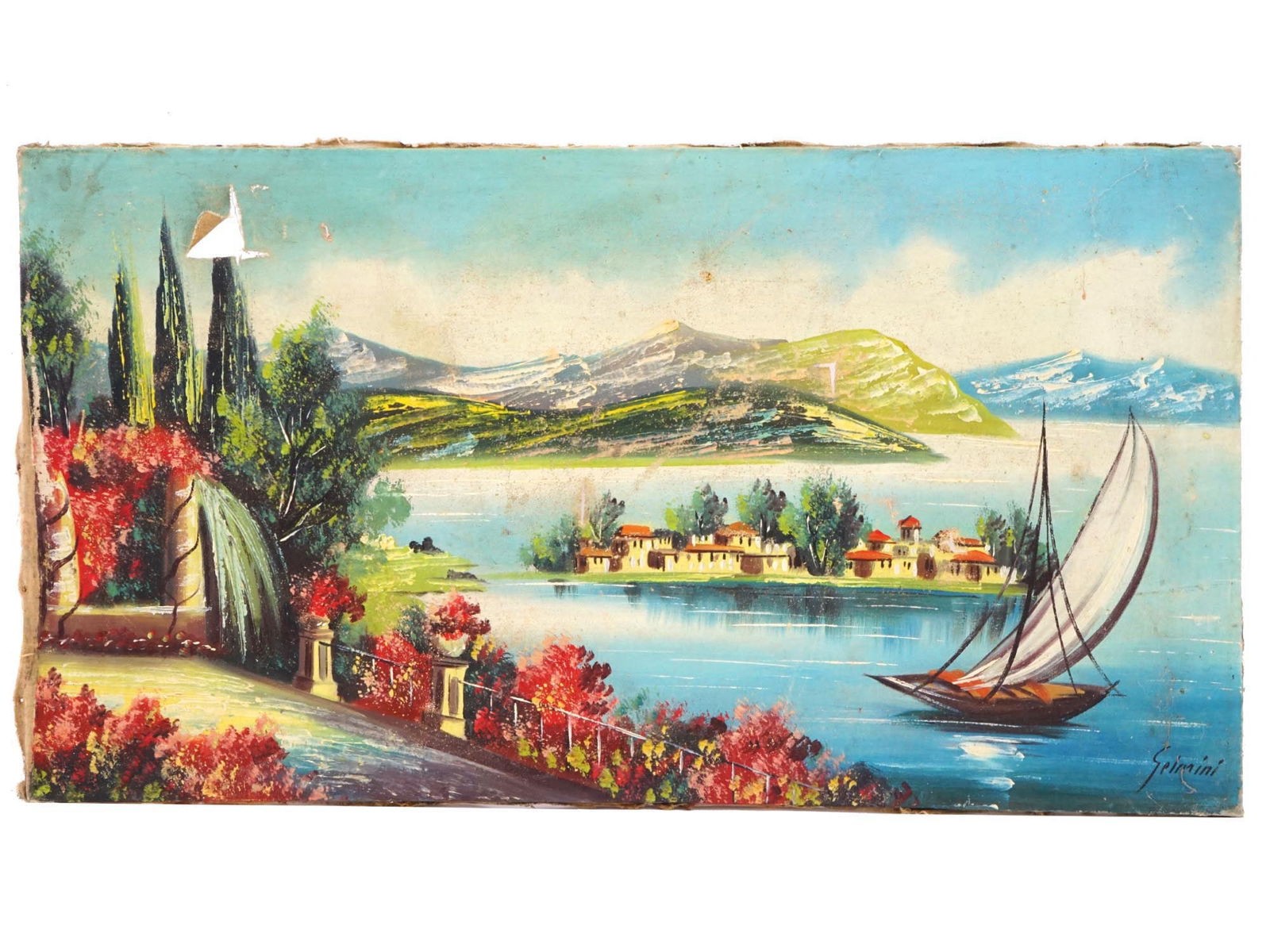 PRE REVOLUTIONARY CUBAN SUGAR MANUFACTURE ADV PAINTING (1 of 10)