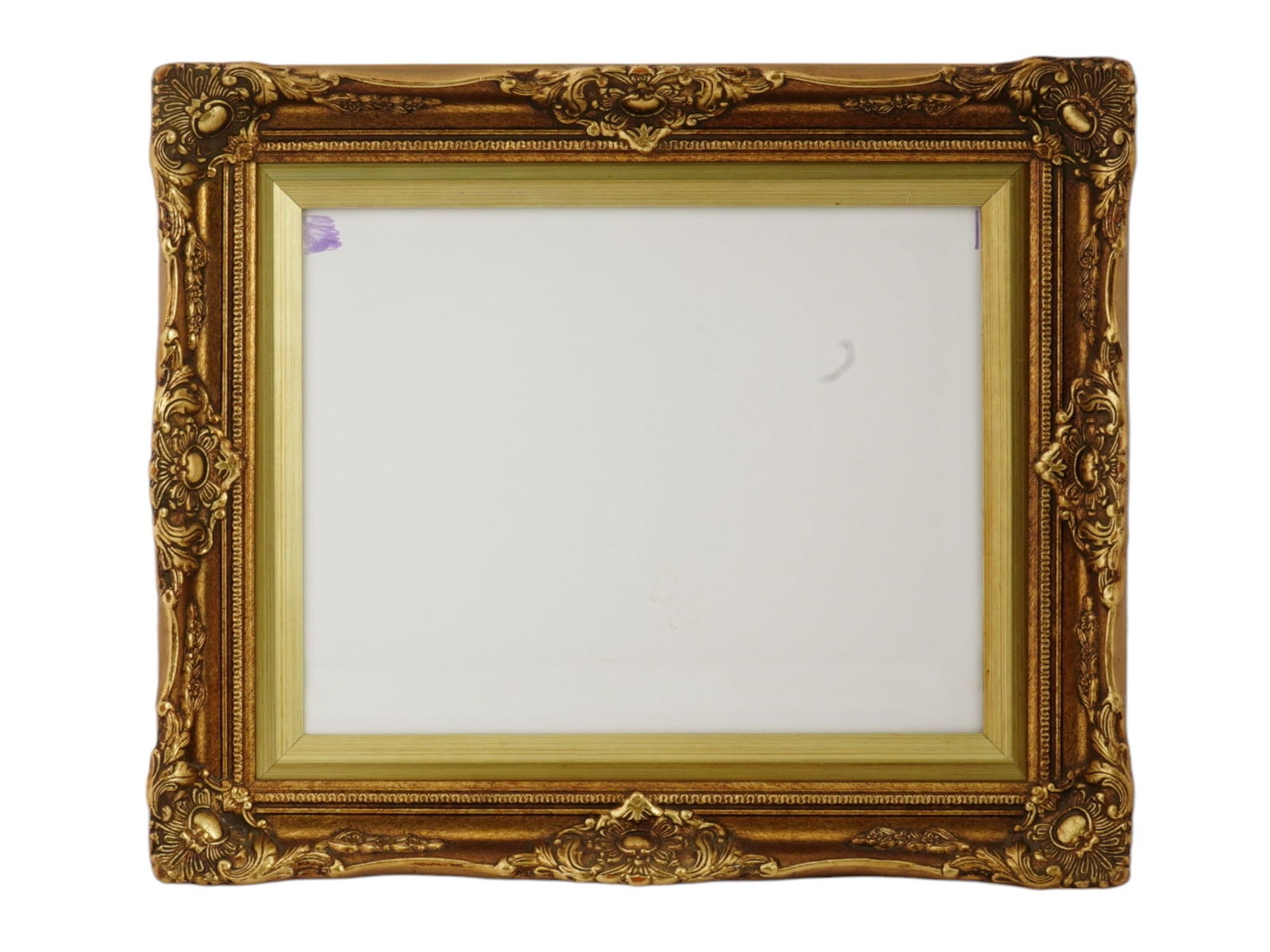 ANTIQUE RECTANGULAR FORM VICTORIAN GILT WOOD FRAME (1 of 5)
