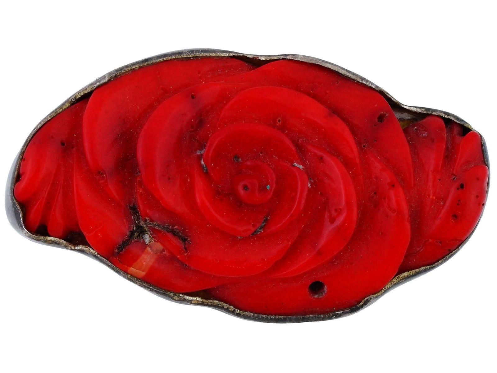 VINTAGE CONTINENTAL 950 STERLING SILVER FLOWER BROOCH (1 of 7)