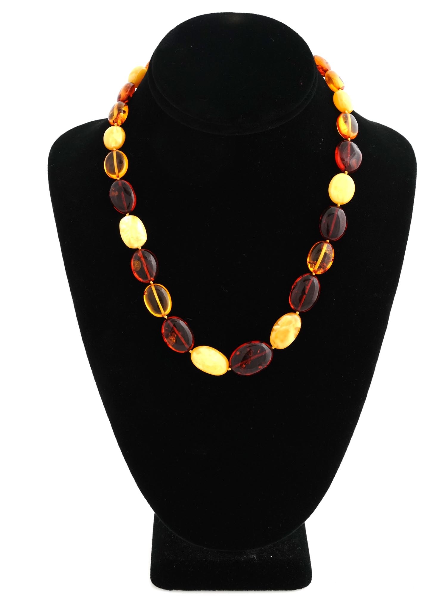 VINTAGE MIXED NATURAL AMBER BEADED NECKLACE (1 of 3)