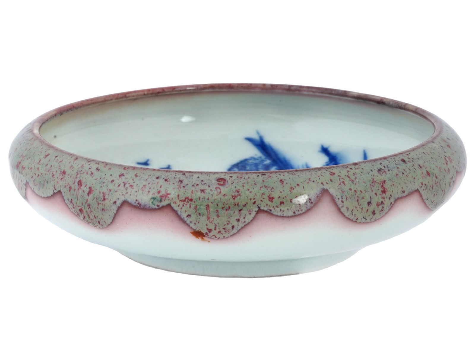 ANTIQUE CHINESE QING DYNASTY PORCELAIN BRUSH WASHER (1 of 4)