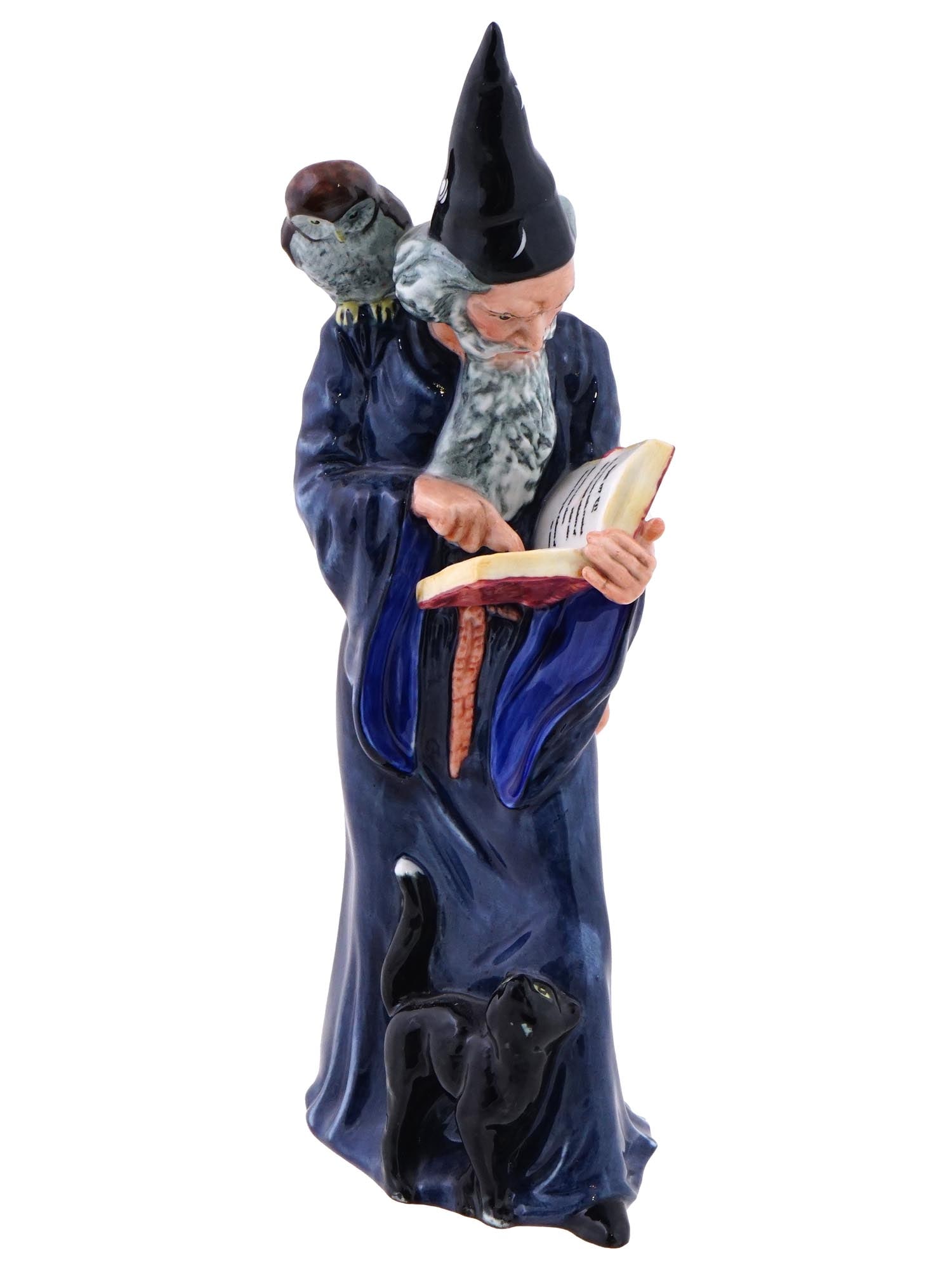 ENGLISH ROYAL DOULTON PORCELAIN FIGURINE OF WIZARD (1 of 6)