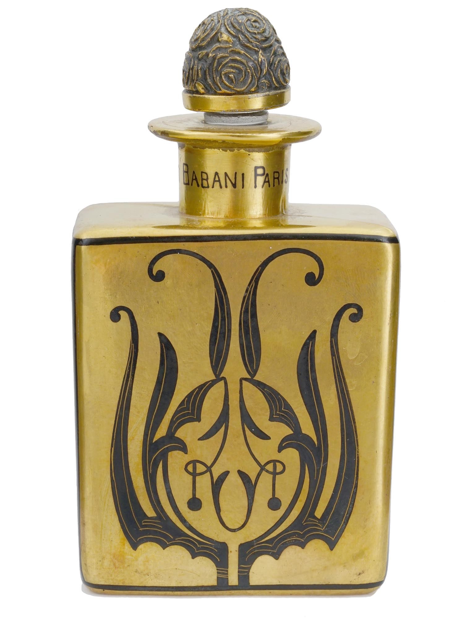 ANTIQUE FRENCH BABANI AMBRE DE DELHI PERFUME BOTTLE (1 of 8)