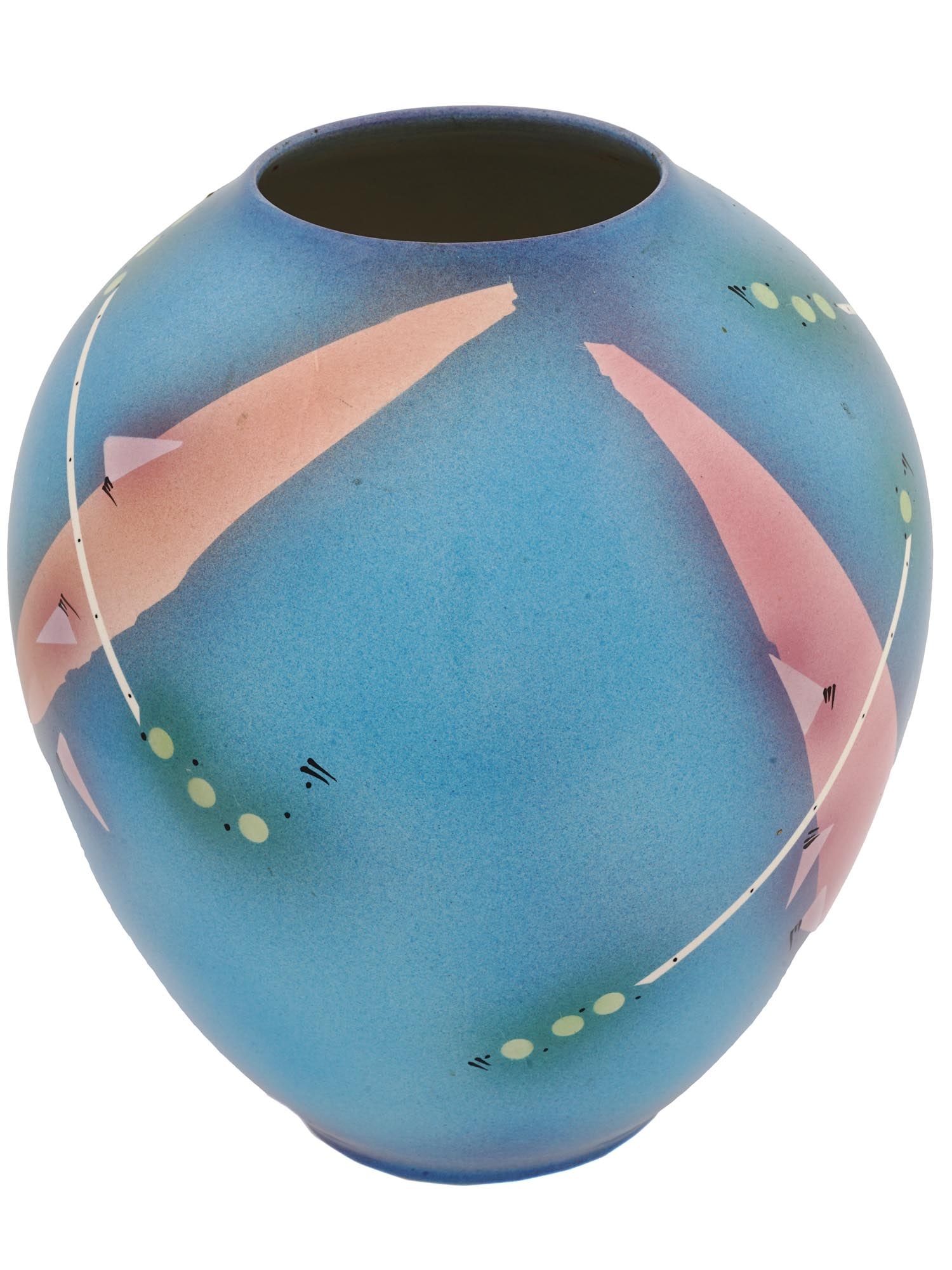 1987 HARRIS CIES MODERNIST ABSTRACT POTTERY VASE (1 of 6)