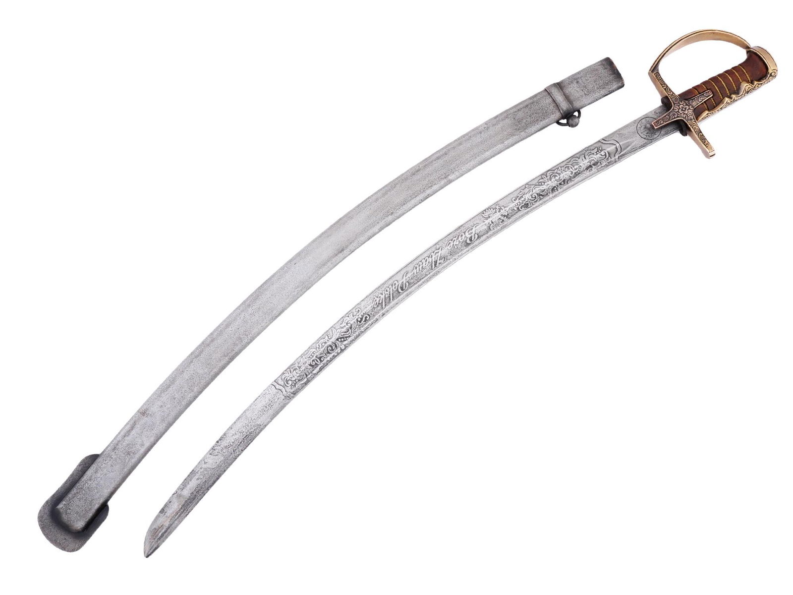 POLISH HUSSAR SABER SWORD BOZE ZBAW POLSKE W SCABBARD (1 of 12)