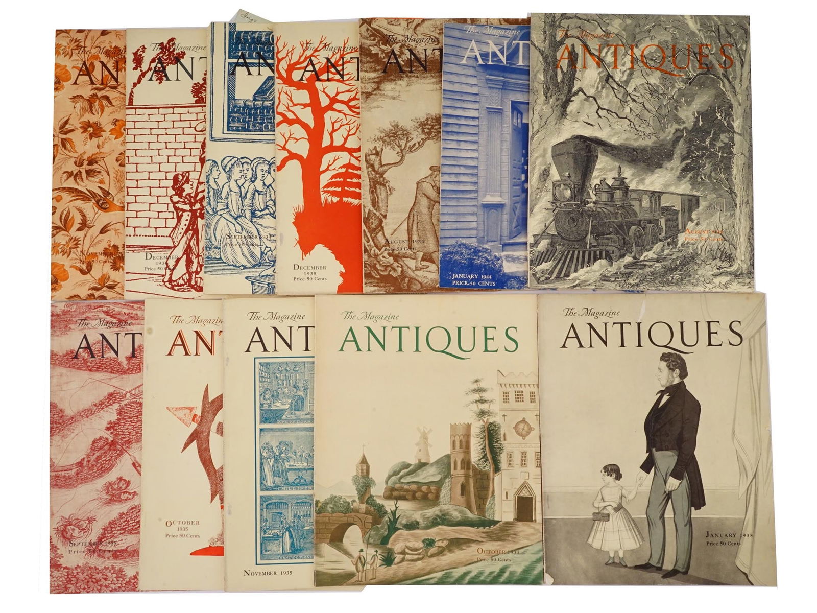 COLLECTION OF 1930S THE MAGAZINE ANTIQUES ISSUES (1 of 4)