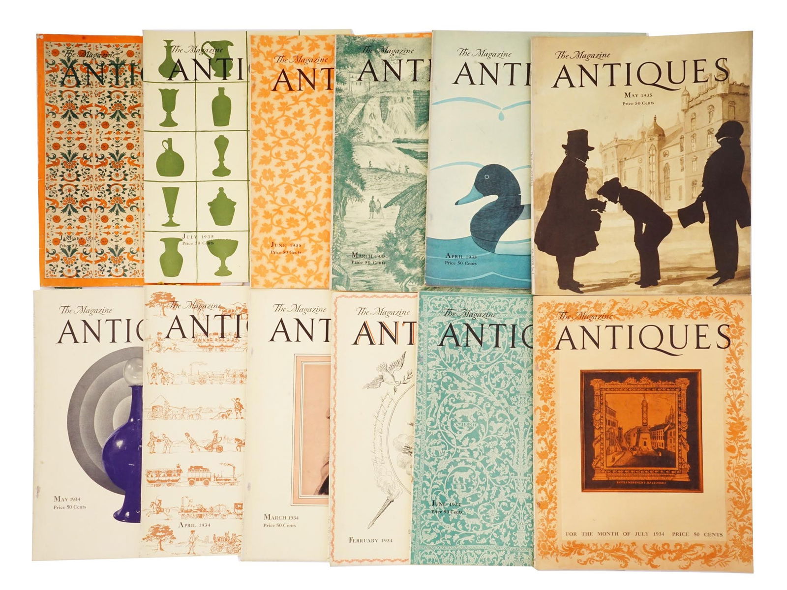 COLLECTION OF 1930S THE MAGAZINE ANTIQUES ISSUES (1 of 5)