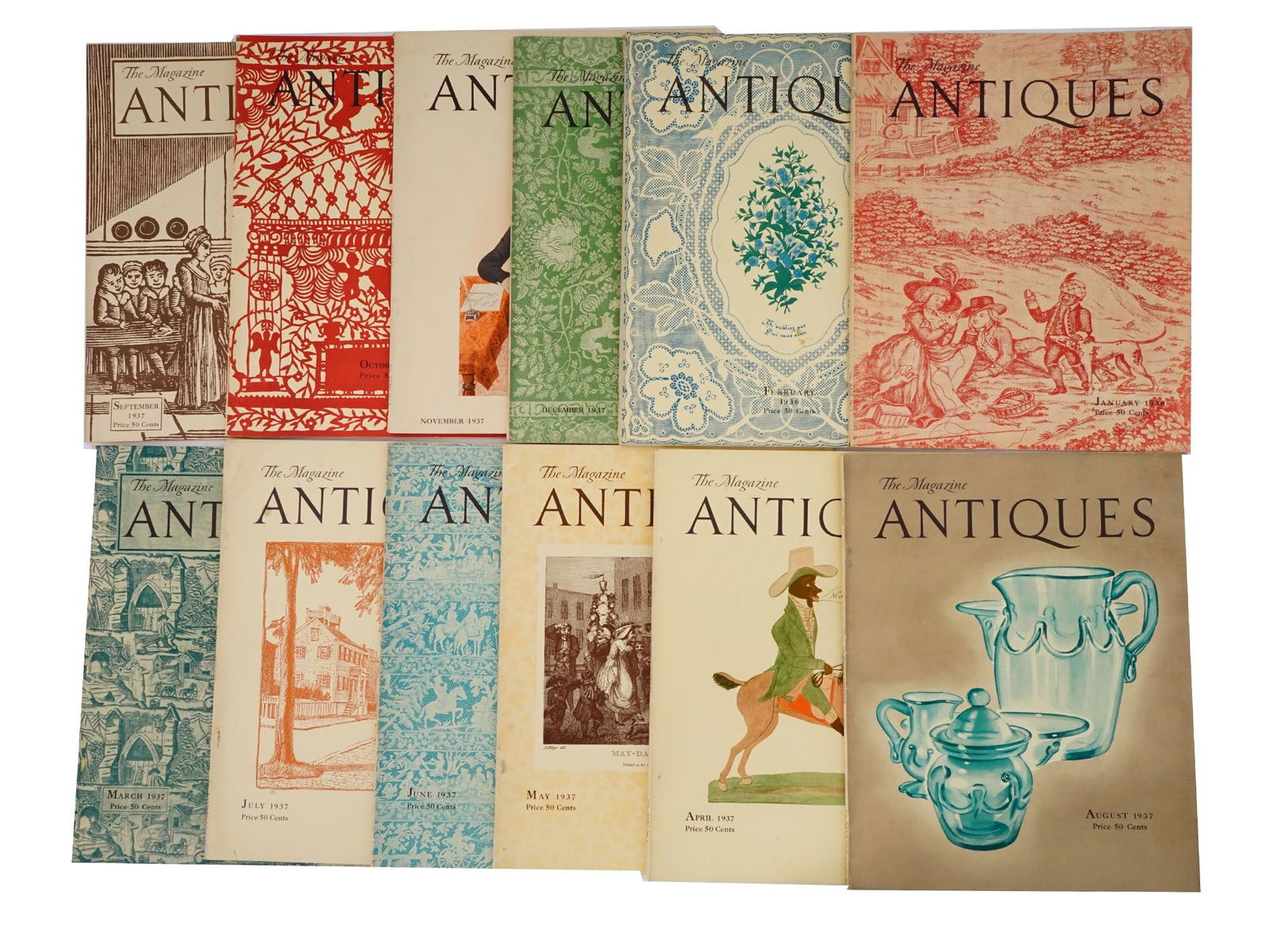 COLLECTION OF 1930S THE MAGAZINE ANTIQUES ISSUES (1 of 6)